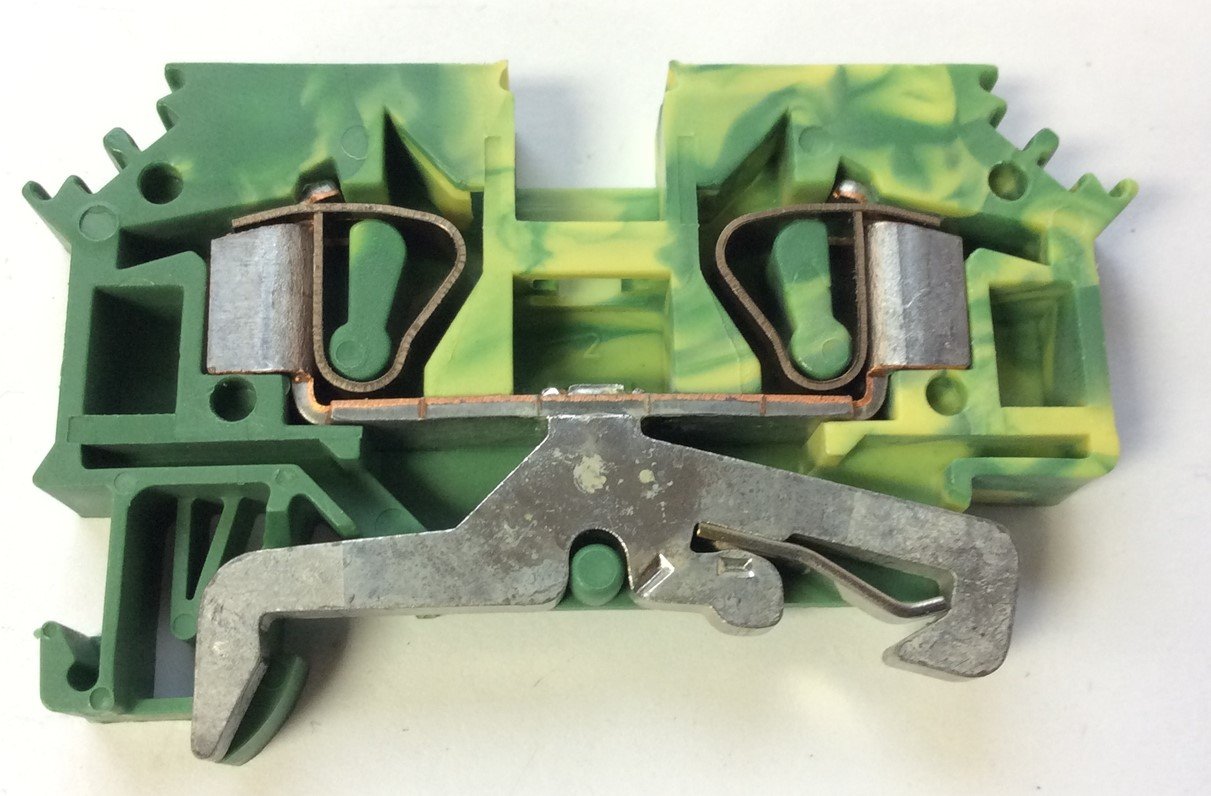 Used Lot of 19 Wago 282-607 IEC 60947-7-2 DIN Rail Mount Terminal Blocks 24 -10AWG