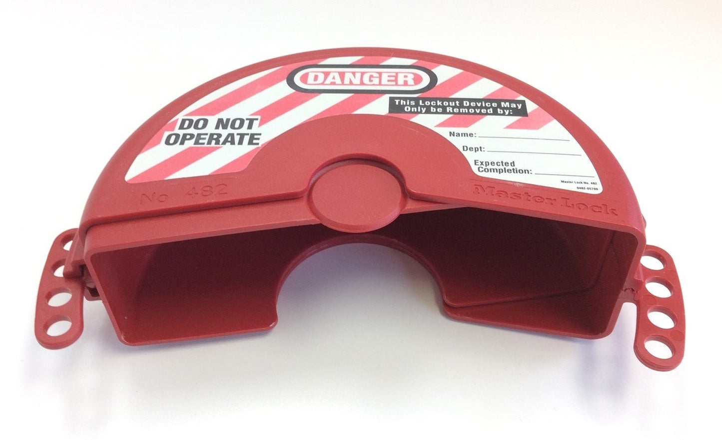 Used Lot of 2 Master Lock 482 Rotating Gate Valve Lockout 4 to 6-1/2" Diameter Handle