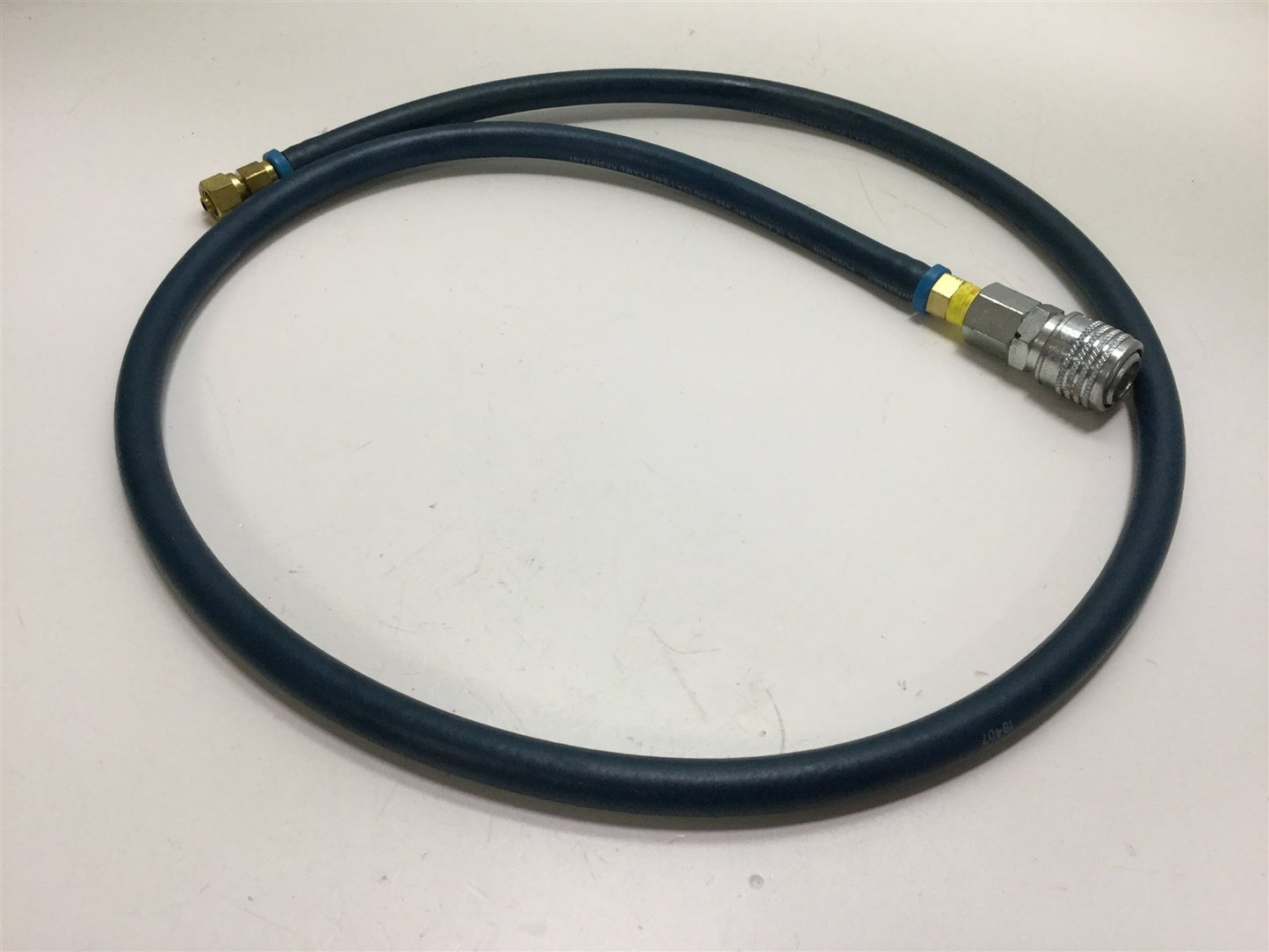 Used Swagelok 1/4" Flame Resistant Hose w/DynaQuip D3 Quick Disconnect Coupler 52"