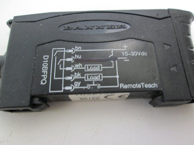 Used Banner D10BFPQ High Performance Fiber Optic Sensor, D10 Expert, 6-pin, Red