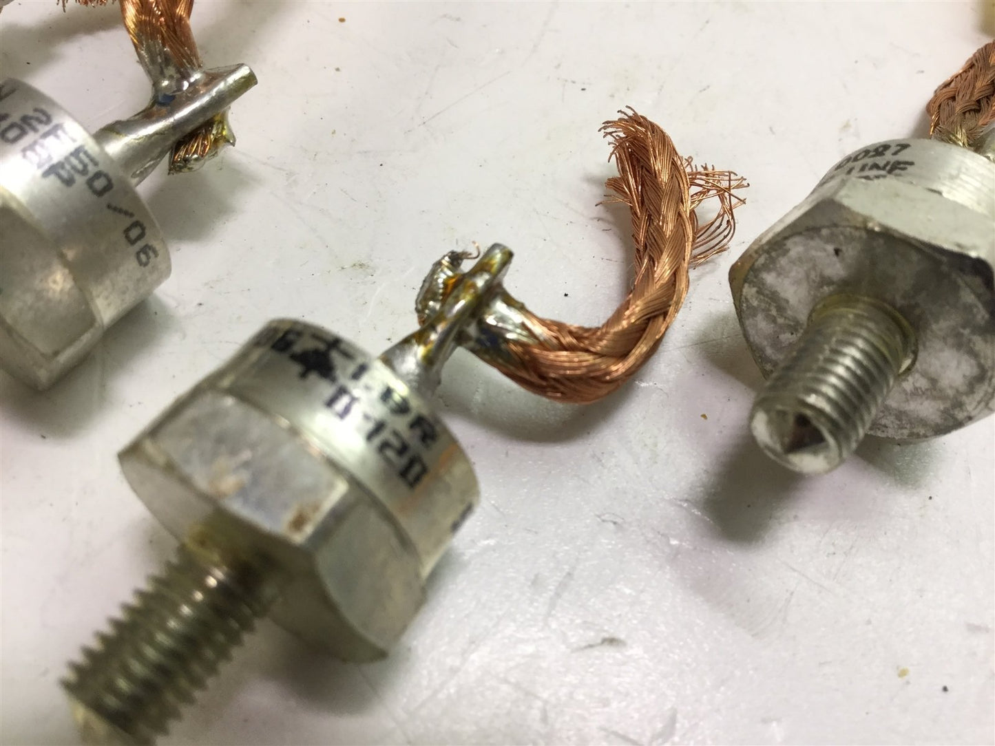 Used Lot of 5 Semikron SKN2F50/06 Fast Recovery Diodes 600 Volt, 50 Amp, 1/4-28 Stud