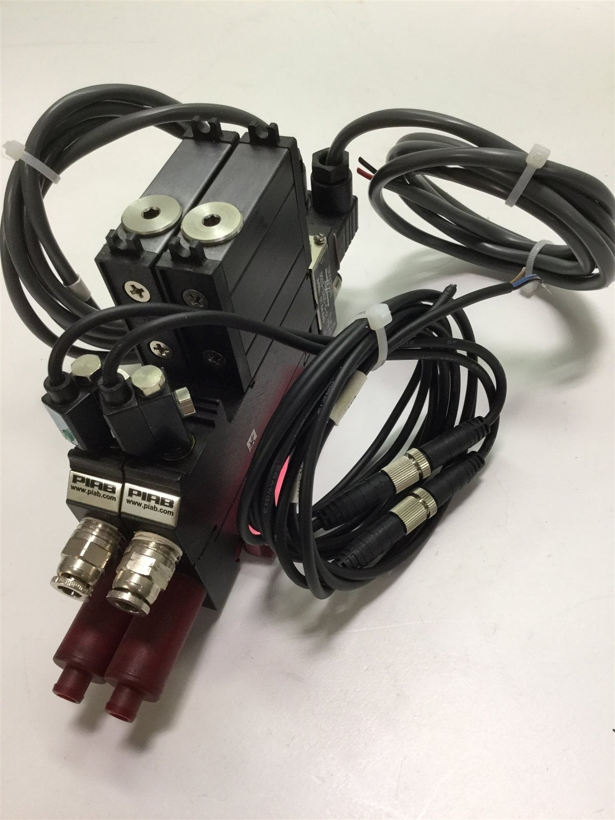 Used Piab P3010 Module Vacuum Generator w/ DS23-2425-S-D Solenoid Valve And Sensors