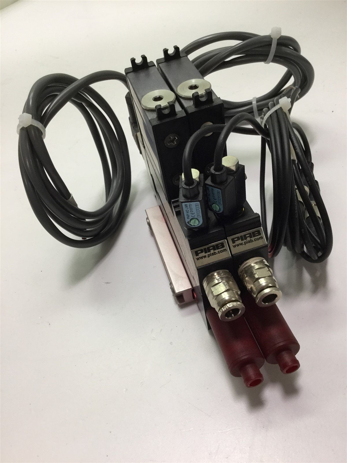 Used Piab P3010 Module Vacuum Generator w/ DS23-2425-S-D Solenoid Valve And Sensors
