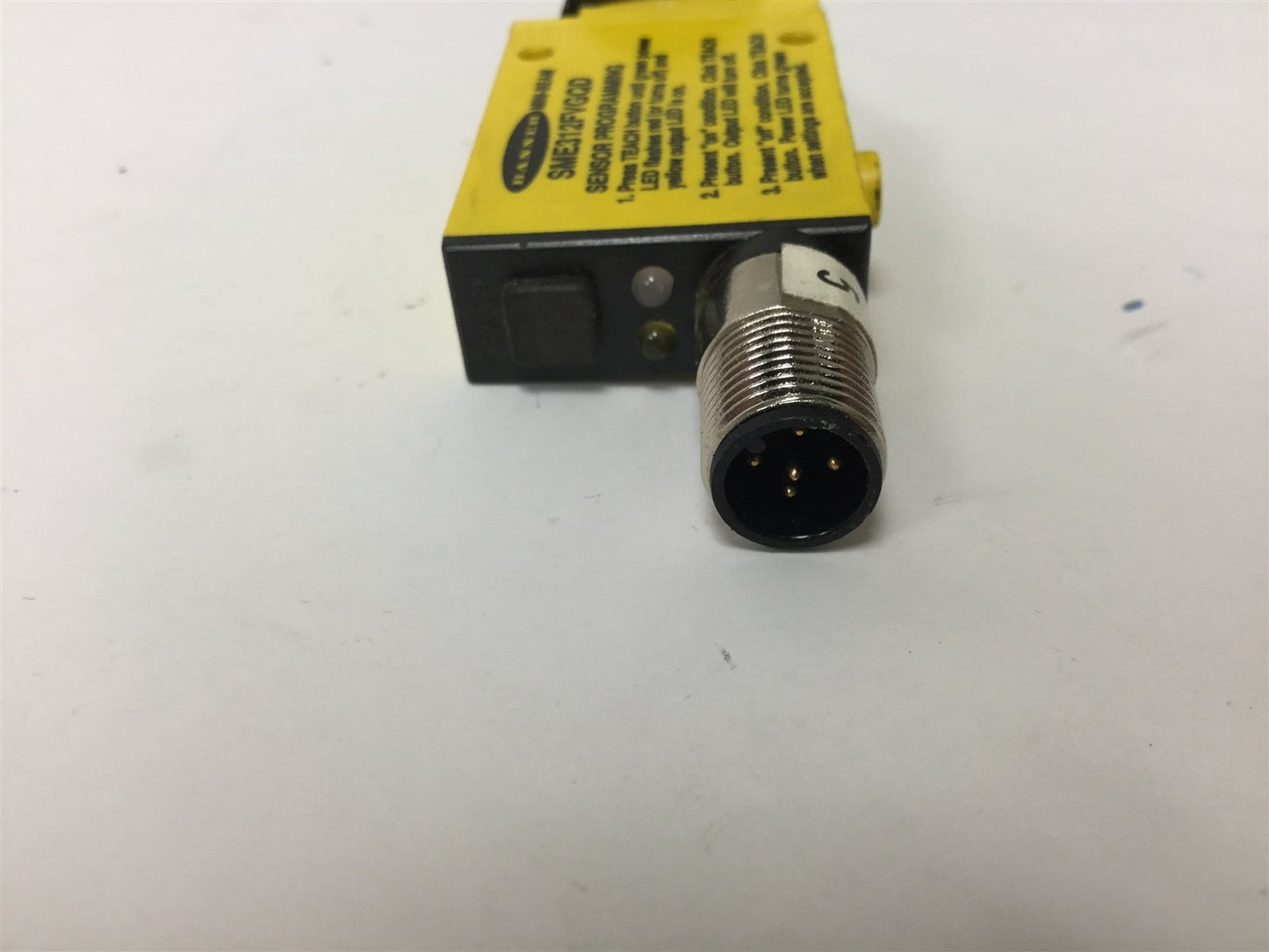 Used Banner SME312FVGQD Mini-Beam Fiber Optic Amplifier, Voltage: 10-30VDC, NPN PNP