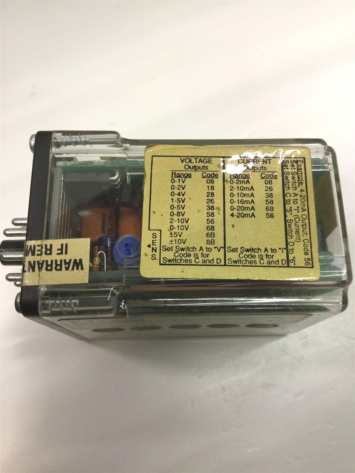 Used Absolute Process Instruments API 7580 G Frequency to DC Transmitter 115VAC