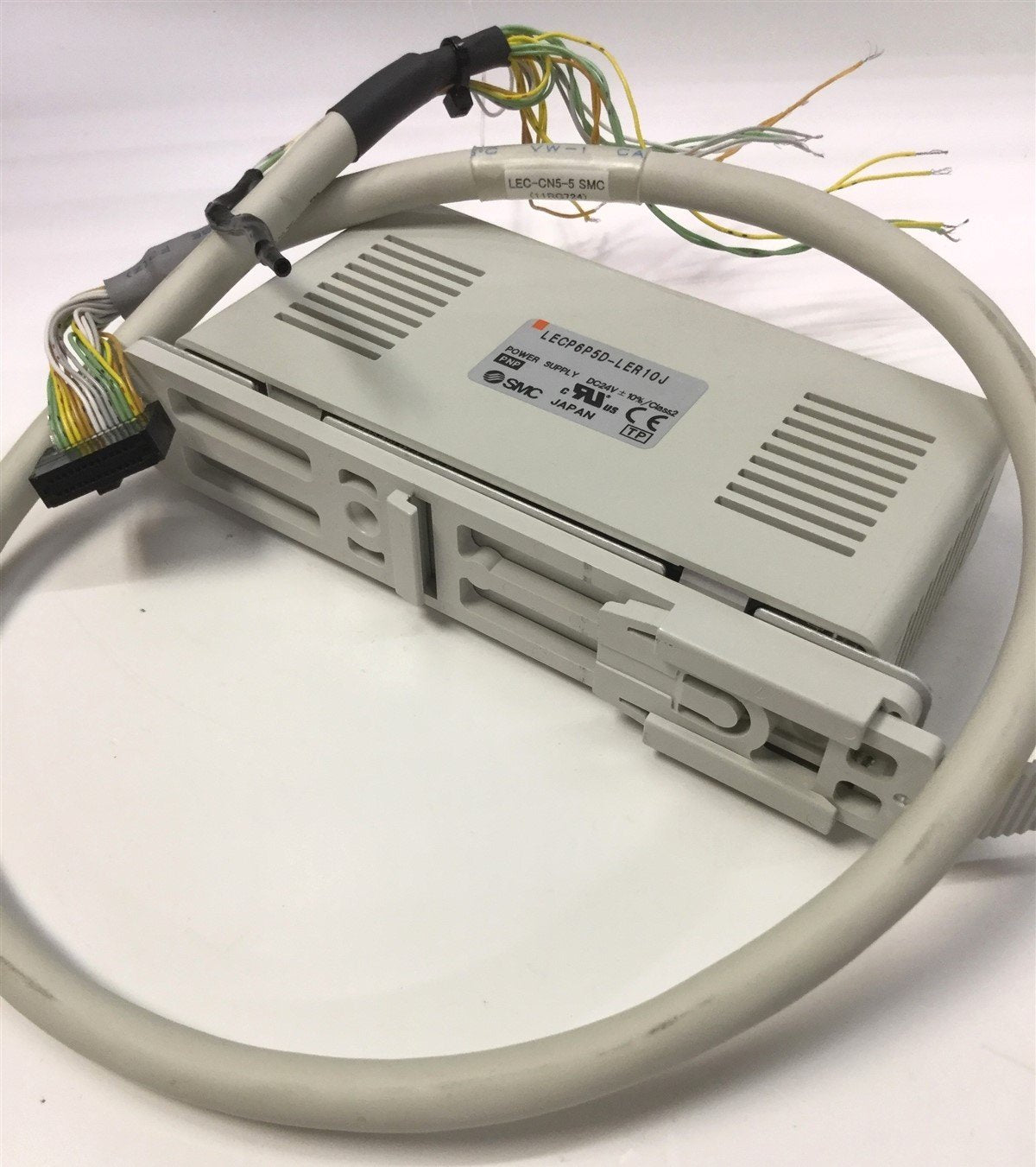 Used SMC LECP6P5D-LER10J Step Motor Controller Electric Actuator PNP 24VDC w/ LEC-CN5