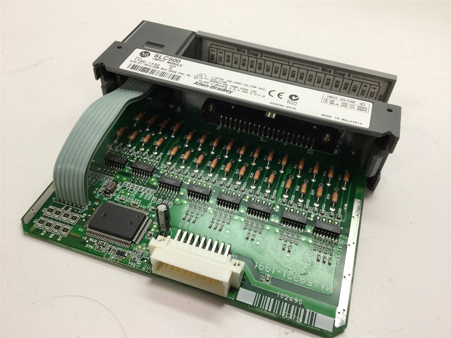 Used Allen Bradley 1746-IV32 SLC 500 Input Module, Series D, 15-30VDC, 32-Point