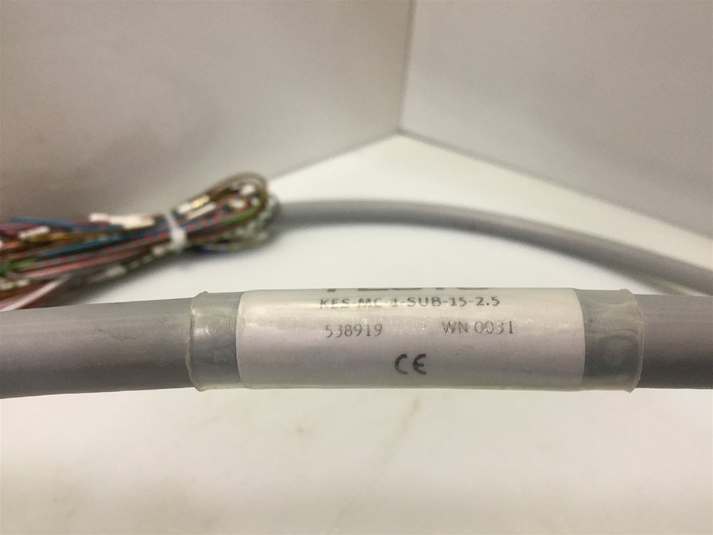 Used Festo KES-MC-1-SUB15 I/O Interface Control Cable DB15 to Flying Leads 2ft+