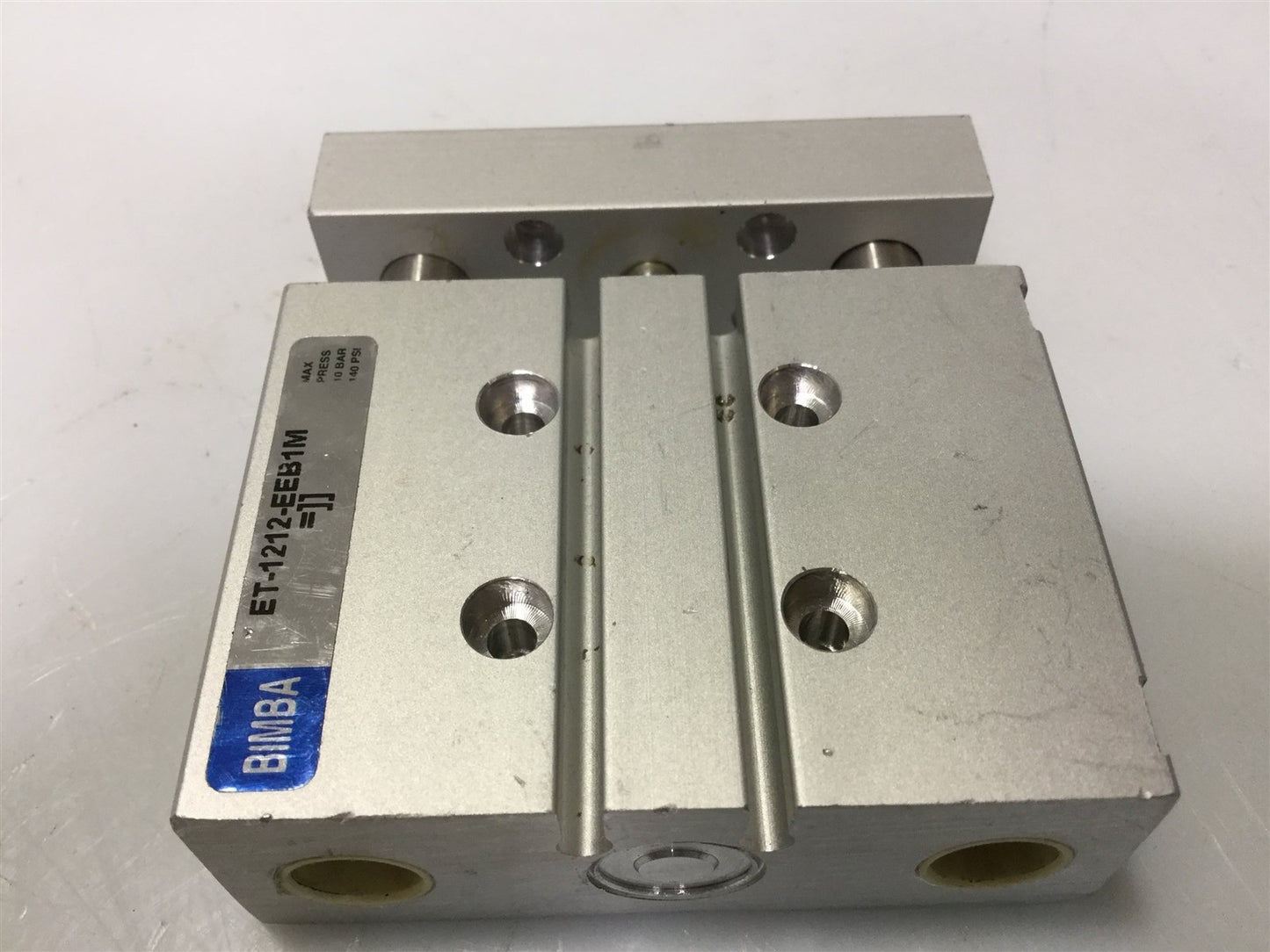 Used Bimba ET-1212 Extruded Flush Linear Cylinder Thruster 12mm-Bore 12mm-Stroke