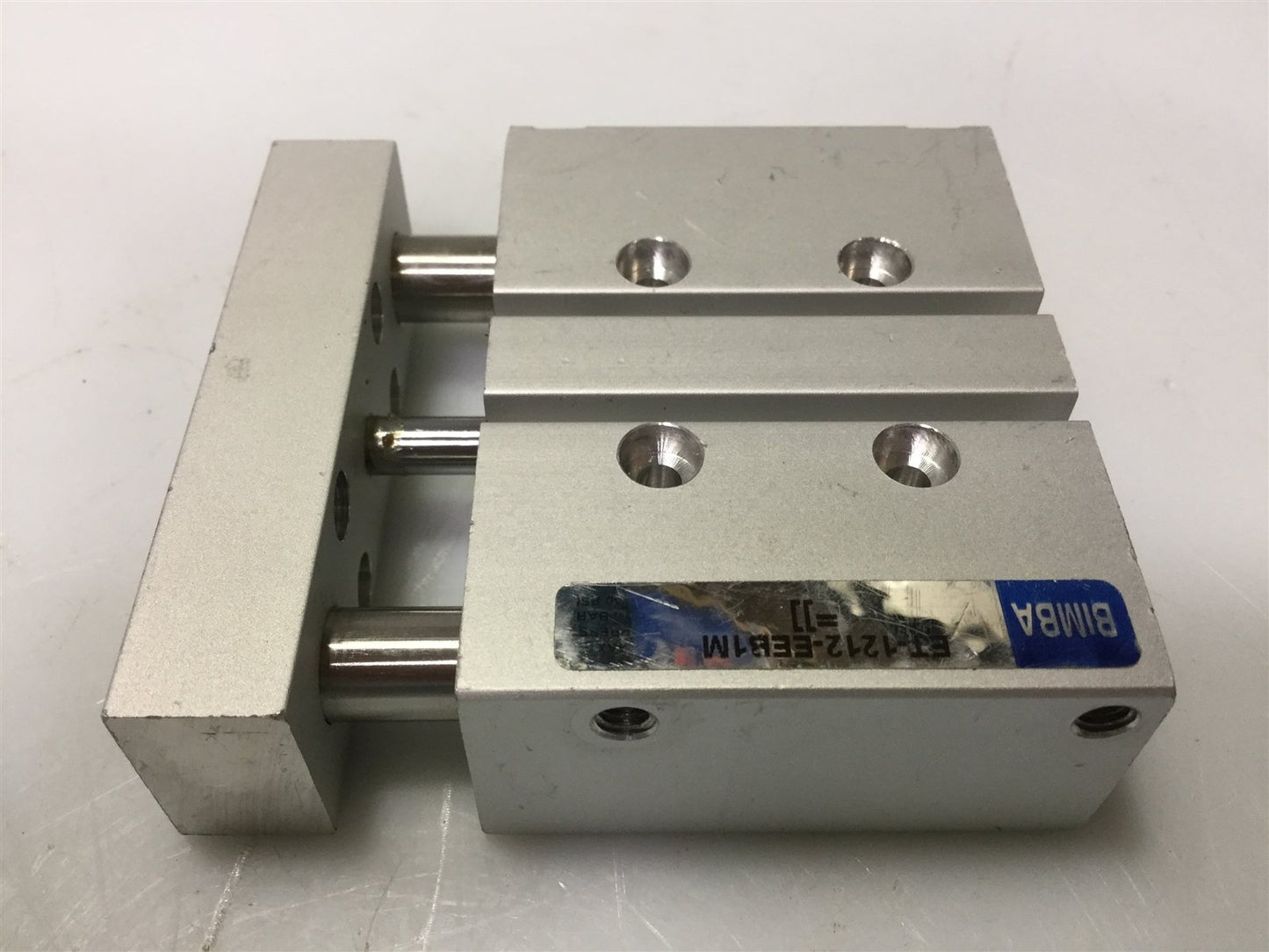 Used Bimba ET-1212 Extruded Flush Linear Cylinder Thruster 12mm-Bore 12mm-Stroke