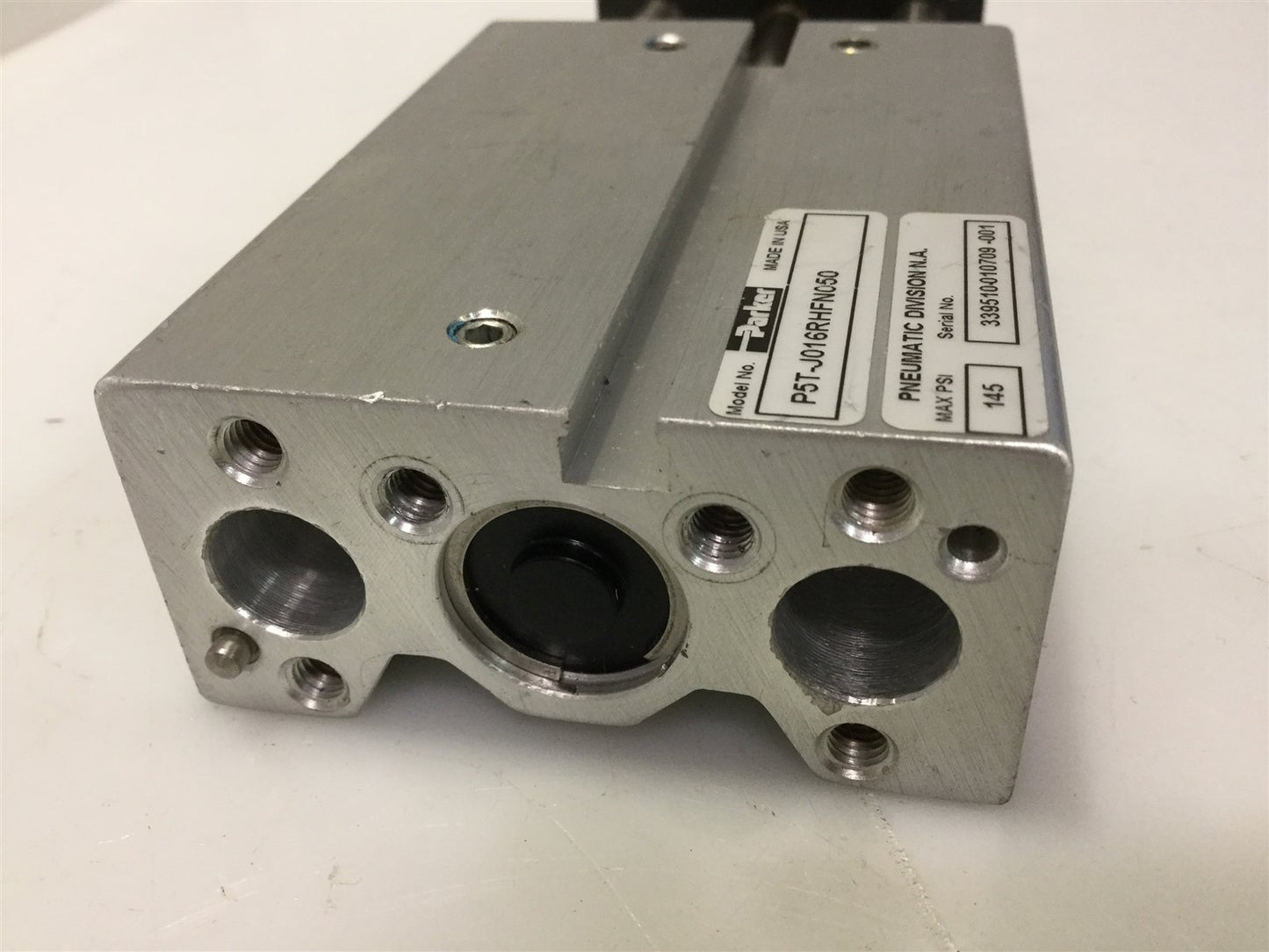 Used Parker P5T-J016RHFN050 Compact Guided Cylinder Short 16mm-Bore 50mm-Stroke