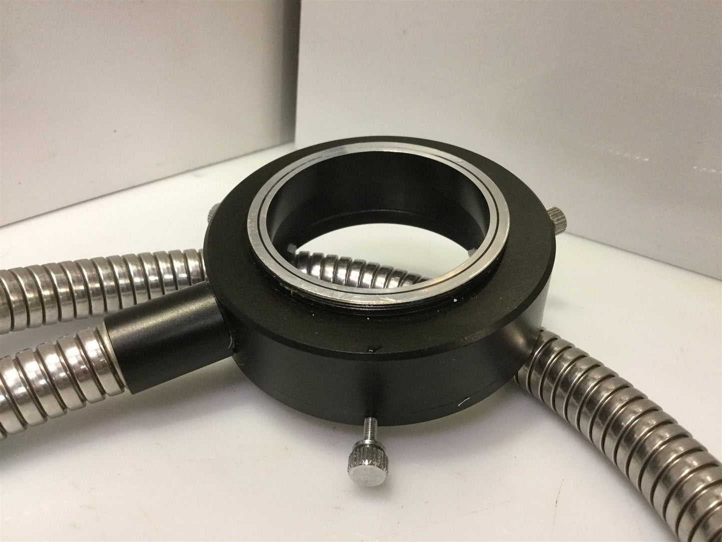 Used Microscope Fiber Optic Light Ring Illuminator Pipe 43" Long x .625" O.D. End