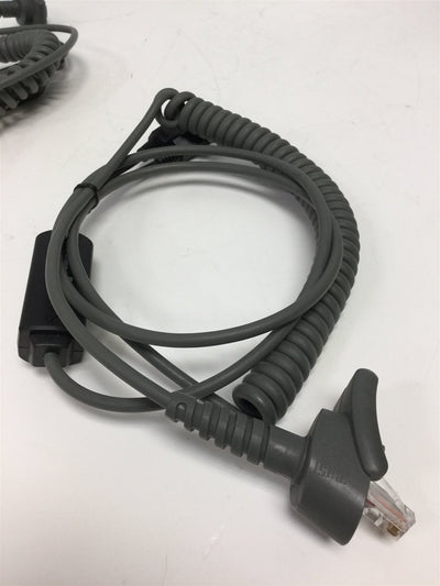 Used Lot of 2 Symbol 25-35988-20 Barcode Scanner Cables with Male/Female PS/2 Ends
