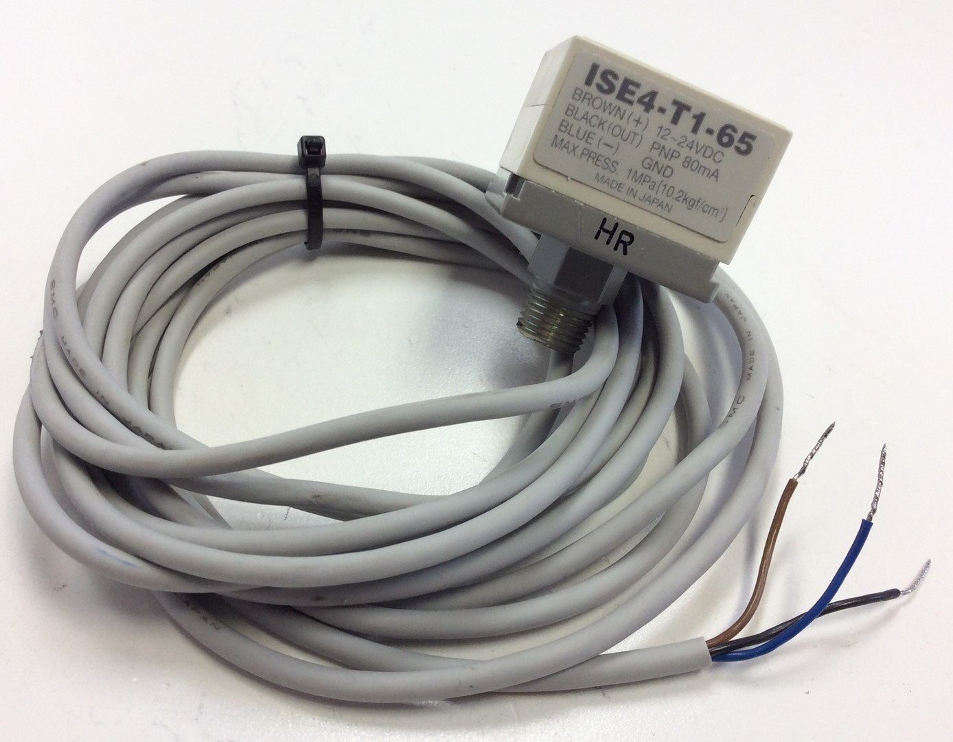 Used SMC ISE4-T1-65 Digital Pressure Switch 12-24VDC PNP 30V 80mA 1/8" NPT