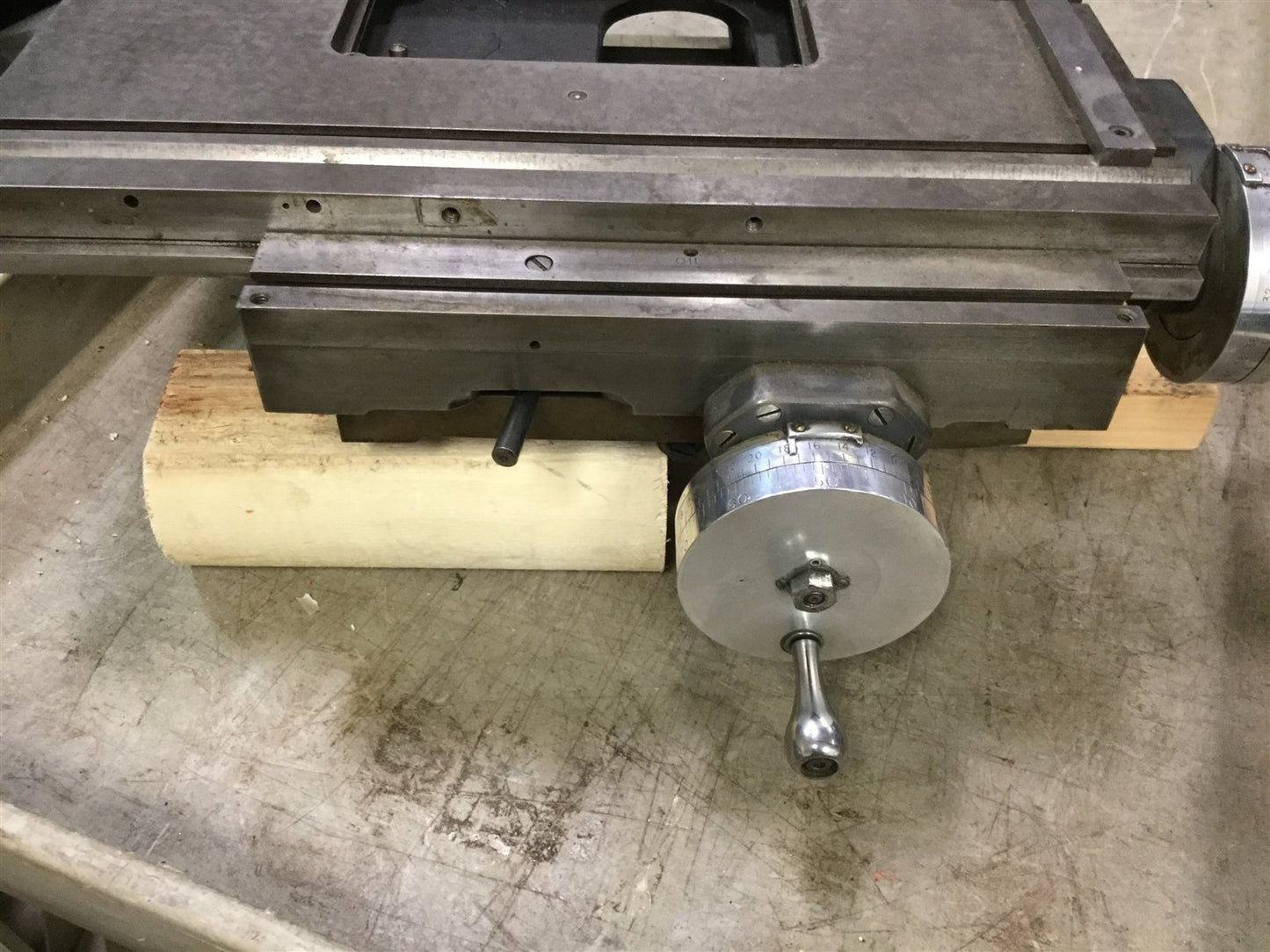 Used XY Manual Positioner, Travel: 6" x 5", Dimensions: 18" x 12", *1 Axis is Stiff*