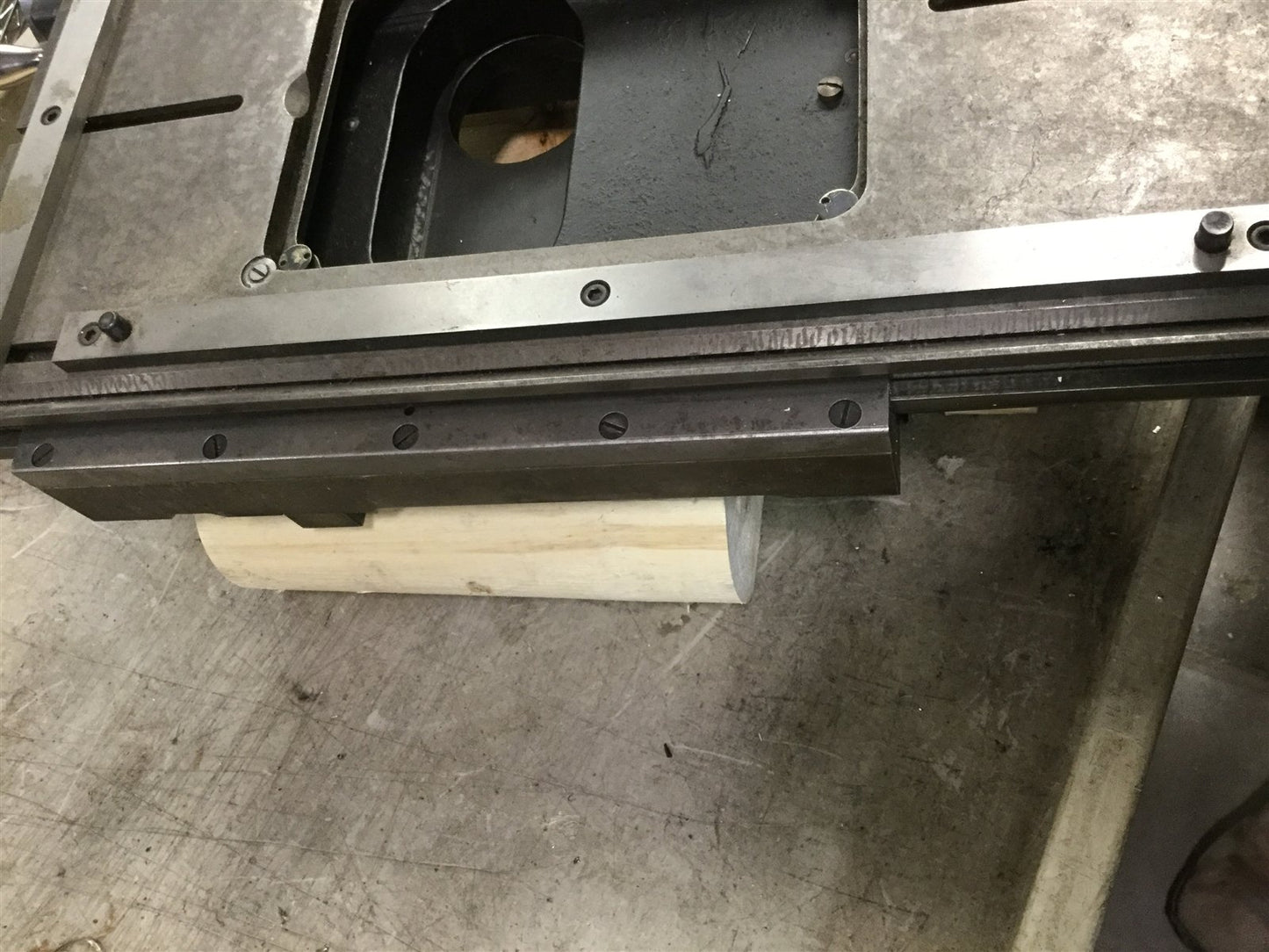 Used XY Manual Positioner, Travel: 6" x 5", Dimensions: 18" x 12", *1 Axis is Stiff*