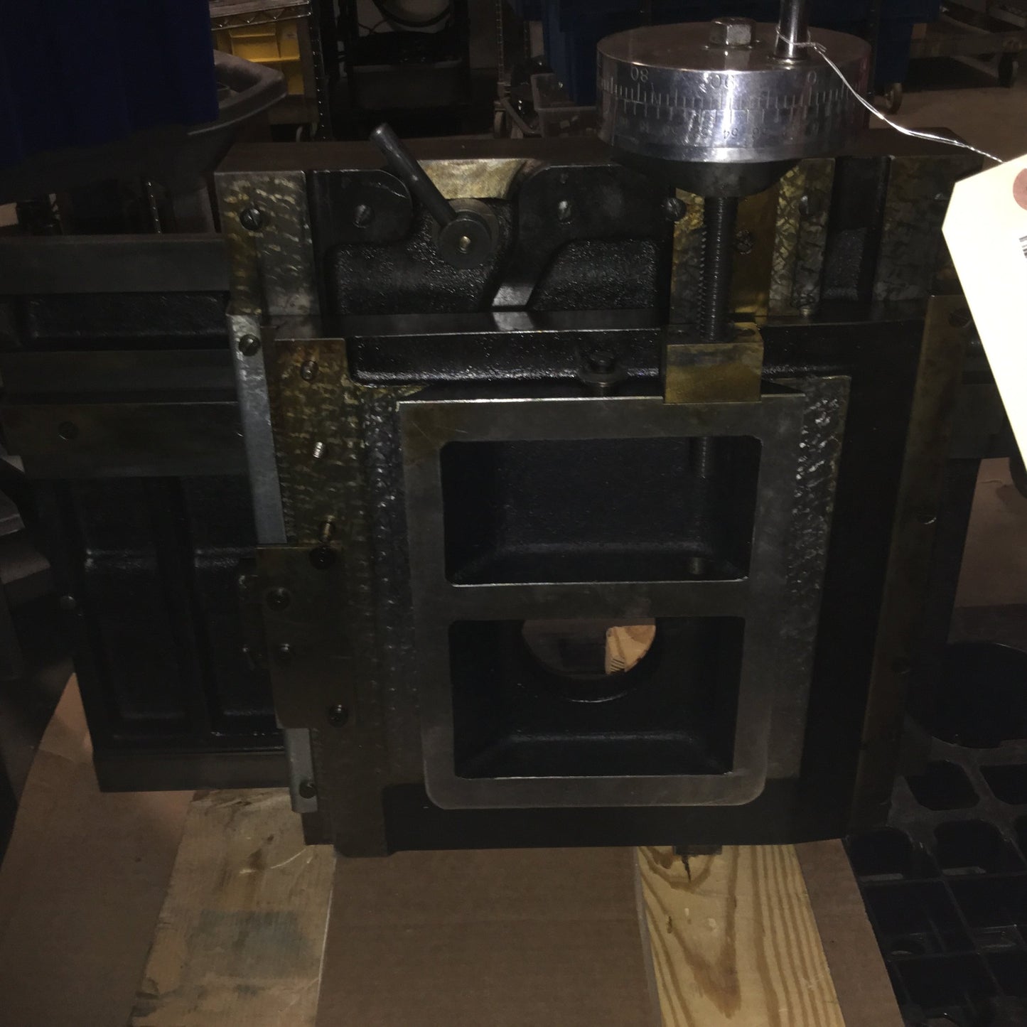 Used XY Manual Positioner, Travel: 6" x 5", Dimensions: 18" x 12", *1 Axis is Stiff*