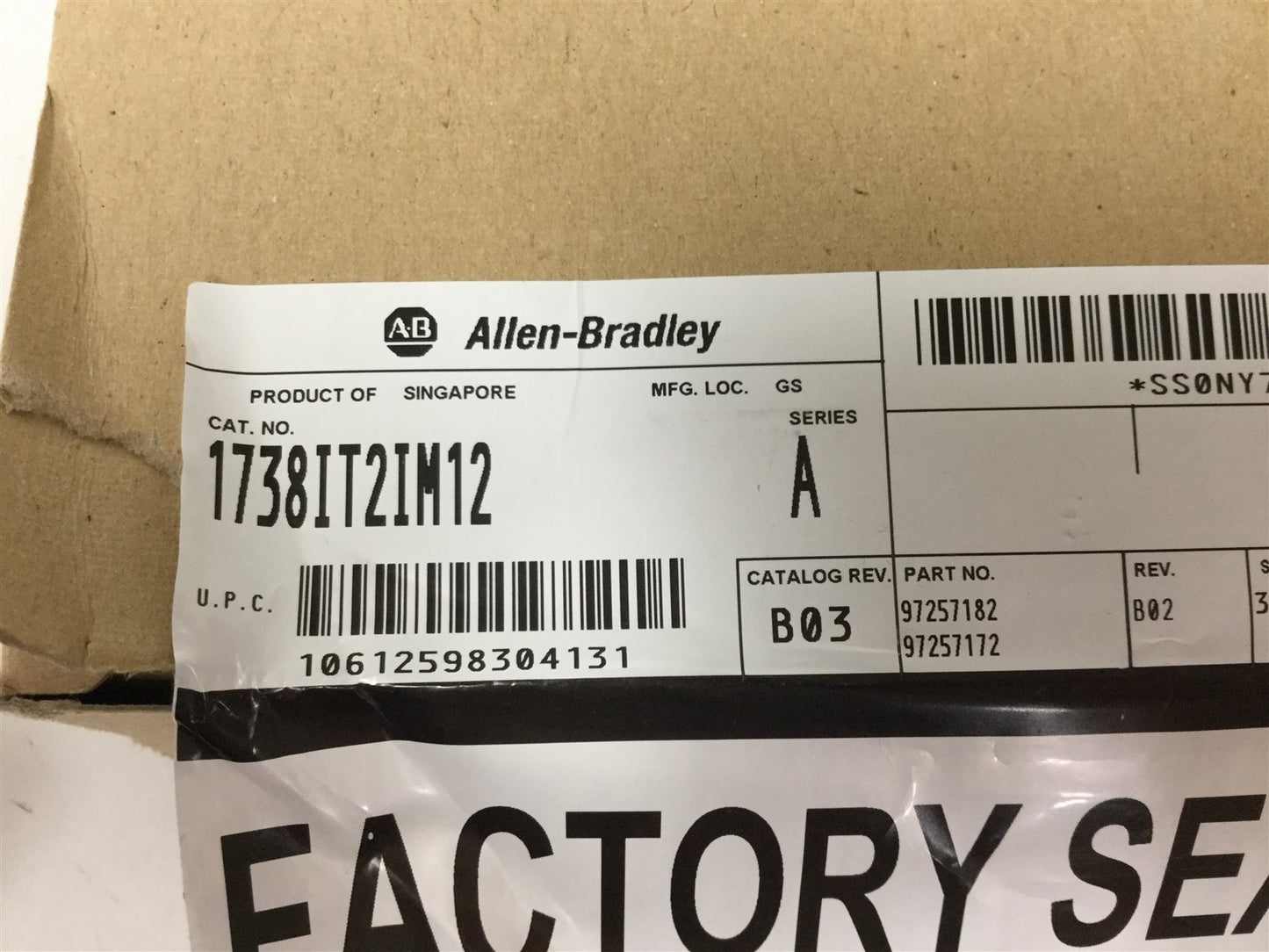 New Allen Bradley 1738-IT2IM12 Isolated Thermocouple, 2-Point, Input: +/- 75mVDC