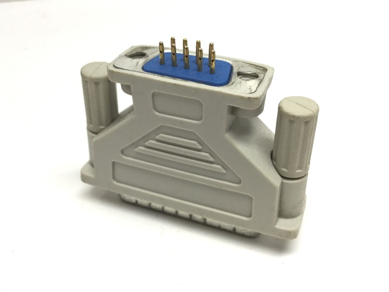 Used GE HE693XTADP Connector Adapter 90-30 9-Pin to 25-Pin PC to CPU PLC Logicmaster