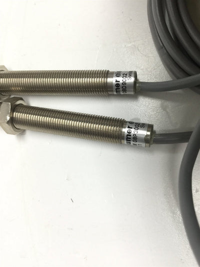 Used Baumer Electric FSAM 08D9002 and FEAM 08P3002 Through-Beam Sensor 10-30VDC, 2.5m
