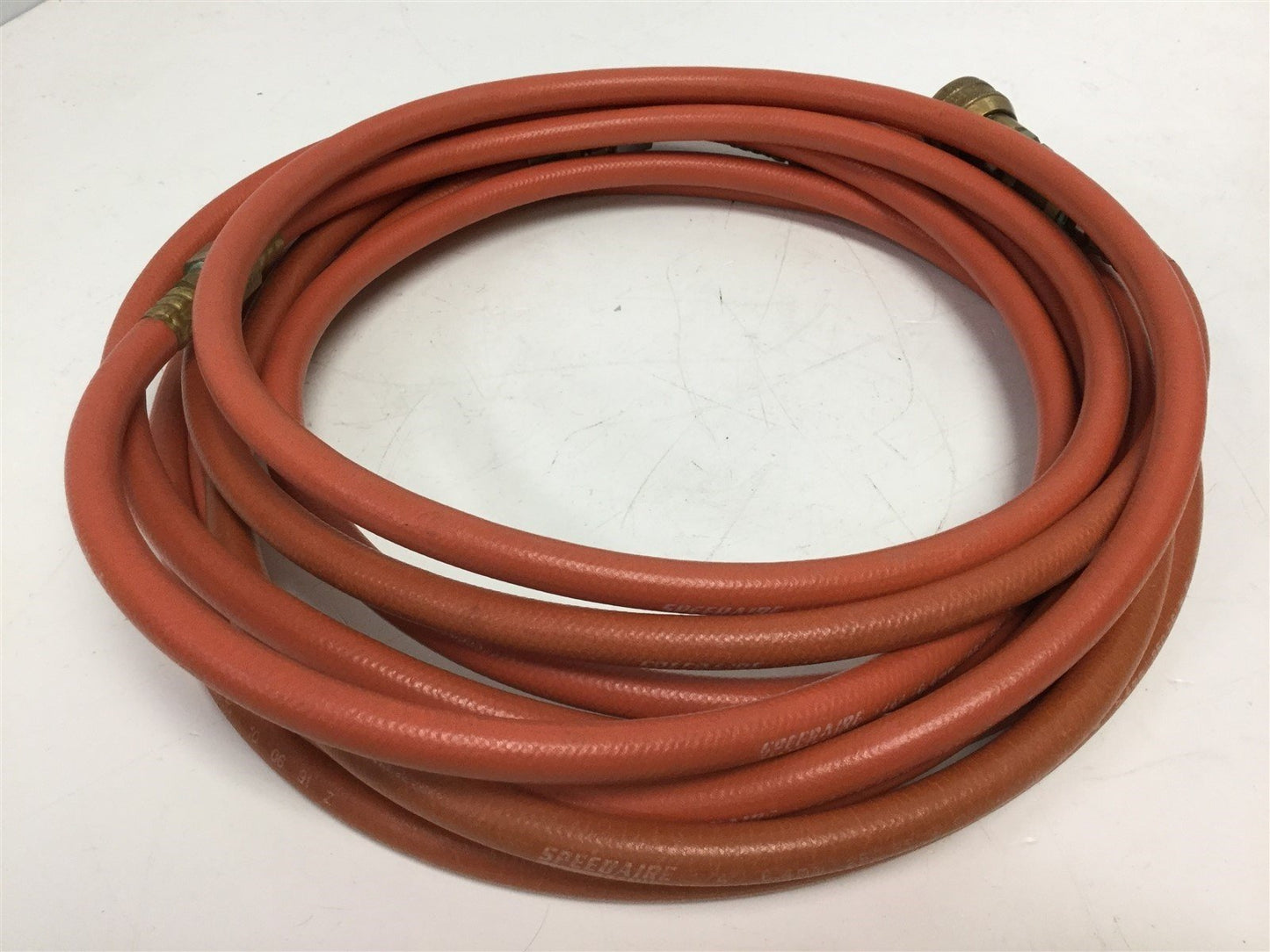 Used SpeedAir 2649C Pneumatic Hose 1/4" (6.4mm) 250 PSI W.P. 25' W/ Quick Disconnect