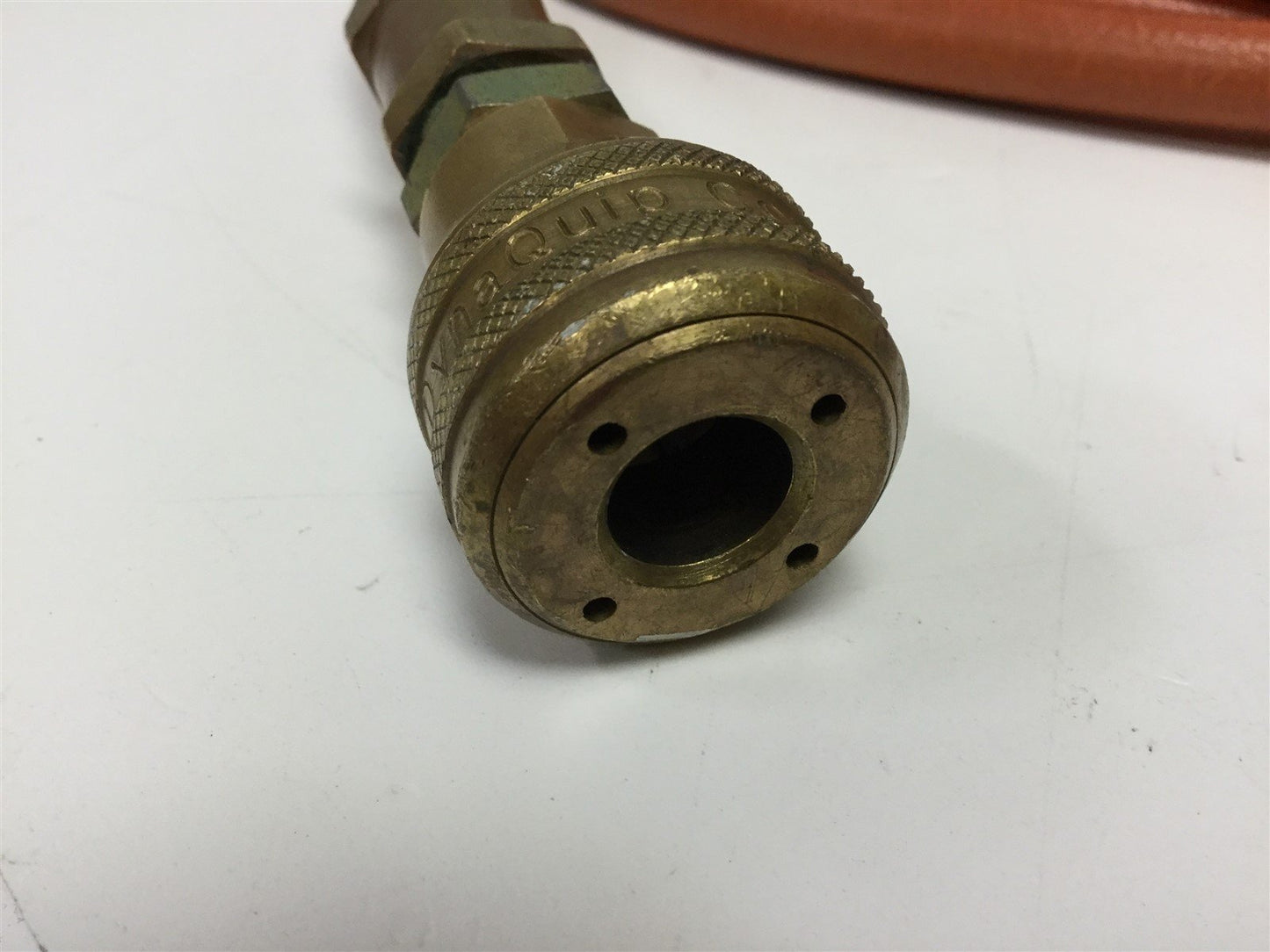 Used SpeedAir 2649C Pneumatic Hose 1/4" (6.4mm) 250 PSI W.P. 25' W/ Quick Disconnect