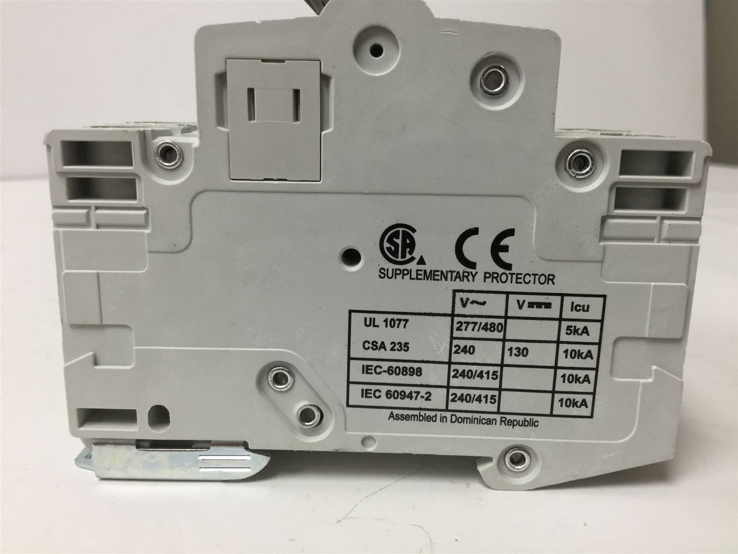 Used Cutler Hammer WMS2D08 2-Pole Circuit Breaker, 480V Max, 8 Amps, D-Curve
