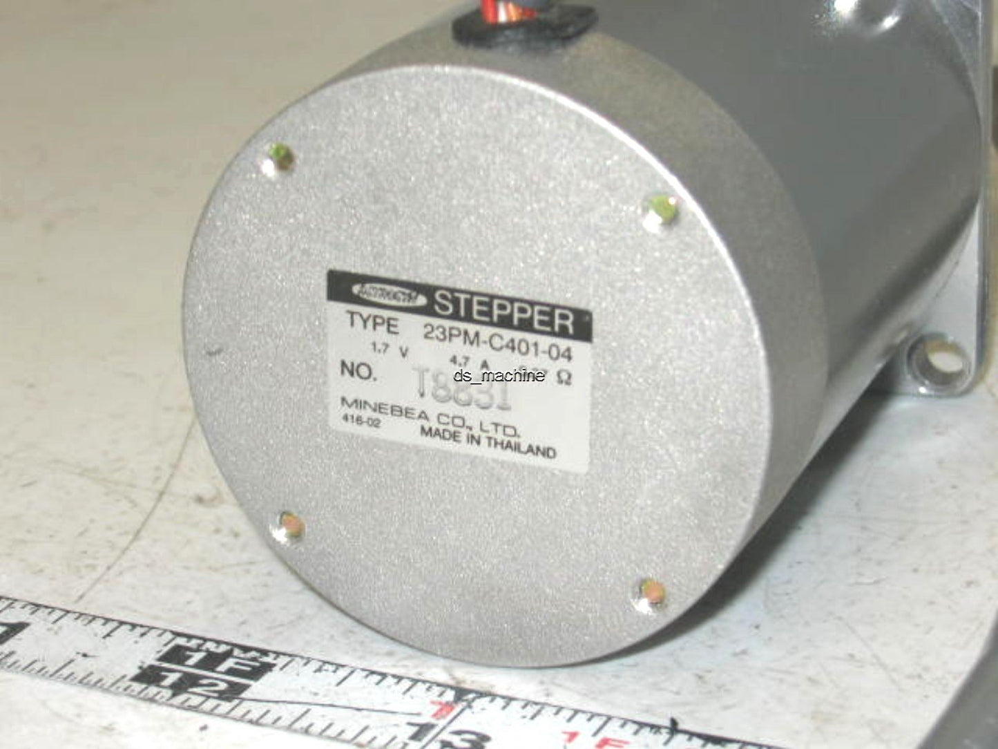 Used Astrosyn 23PM-C401-04 NEMA 23 Stepper Motor 1.7V 4.7A 0.37Ohm 6mm Shaft
