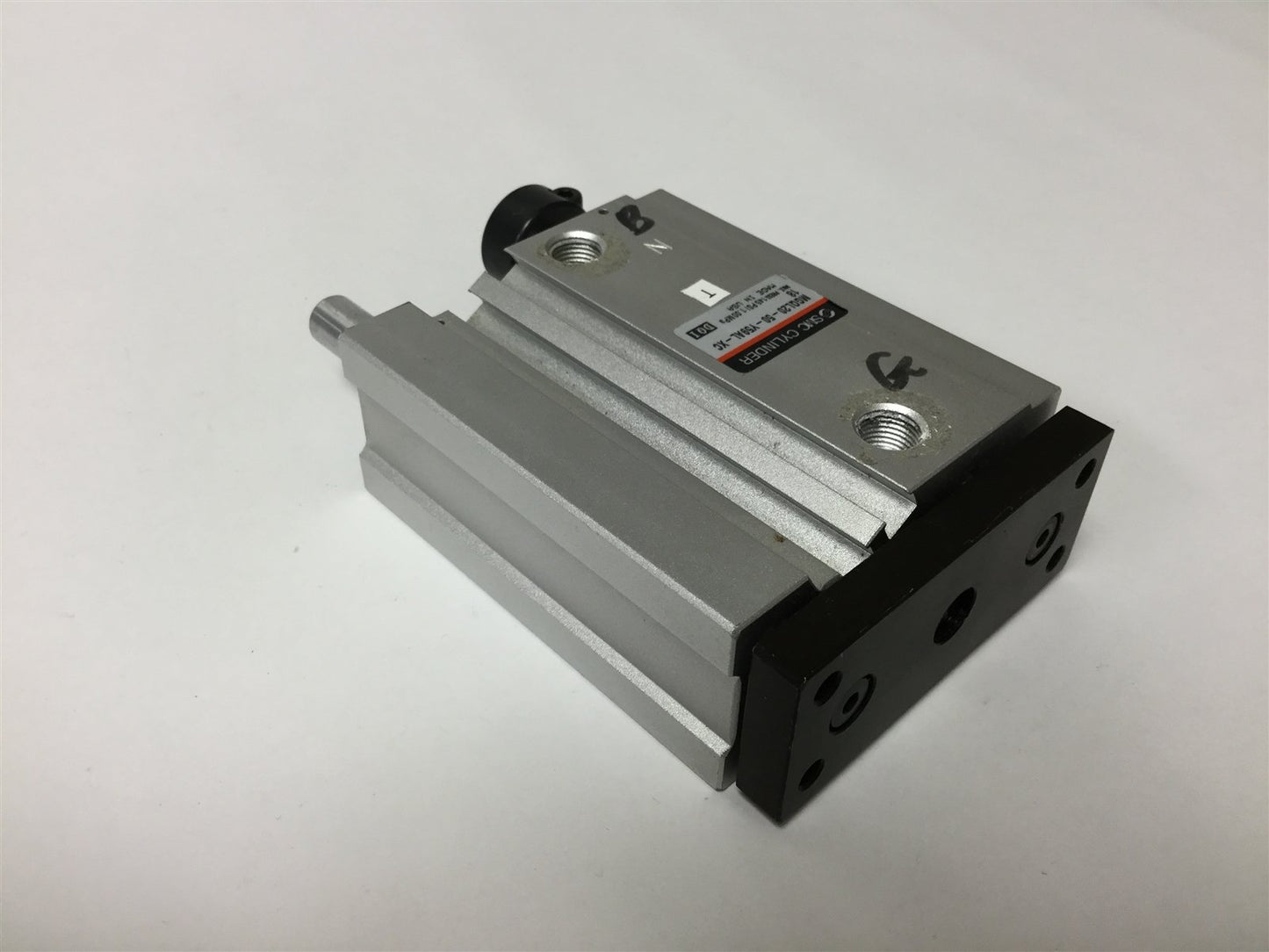 Used SMC MGQL20-50-Y59AL-XC18 Pneumatic Guided Cylinder 20mm Bore 50mm Stroke 145psi