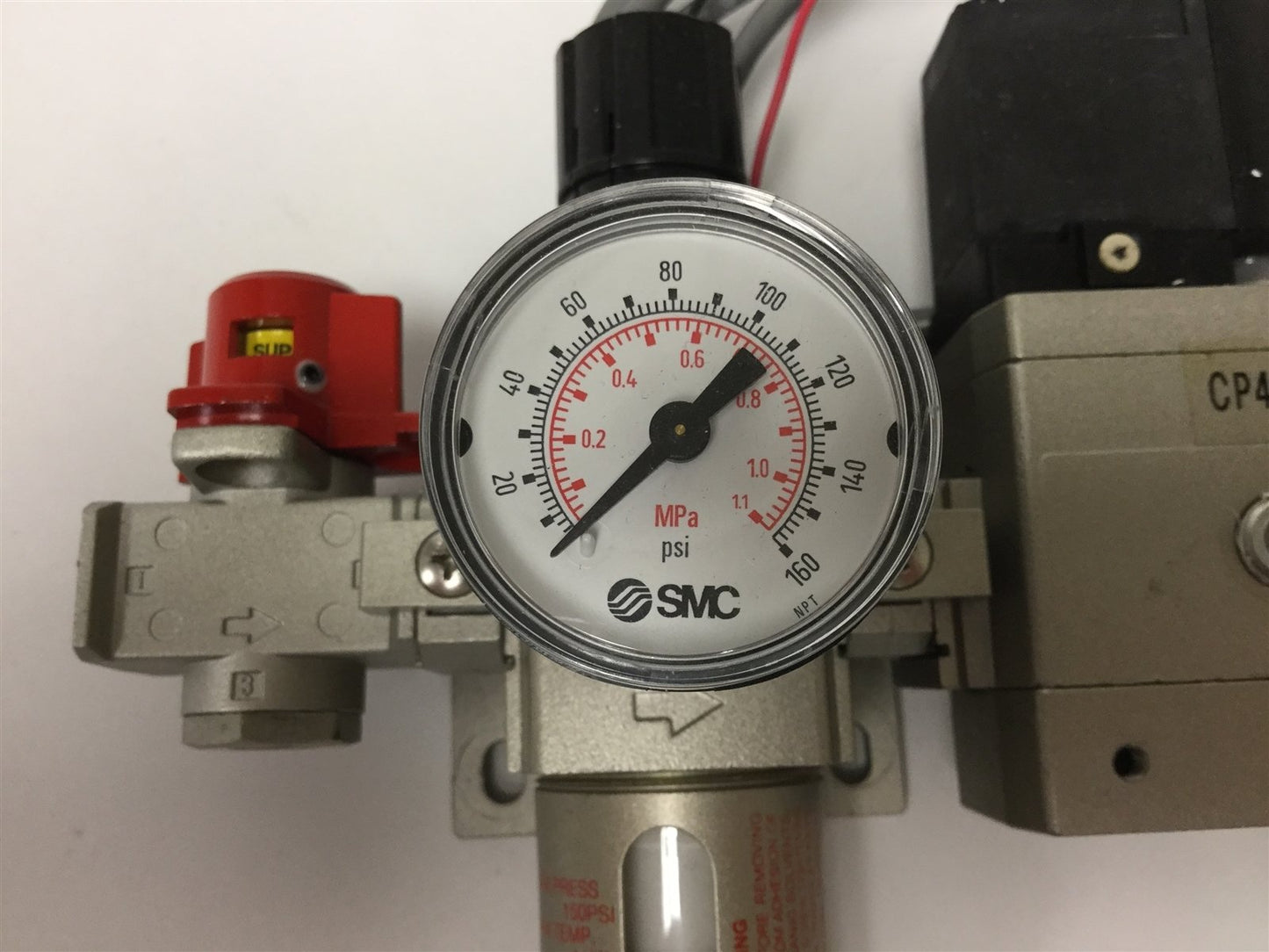 Used SMC AC20-GCI02 Filter/Regulator Combo w/ Soft Start-Up and Lock-Out Relief Valve