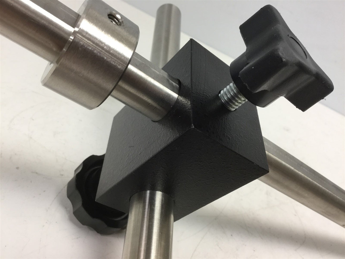 Used Edmund Scientific Instrument Rod, Ring Diameter: 1.8", Rod Diameter: 0.75"