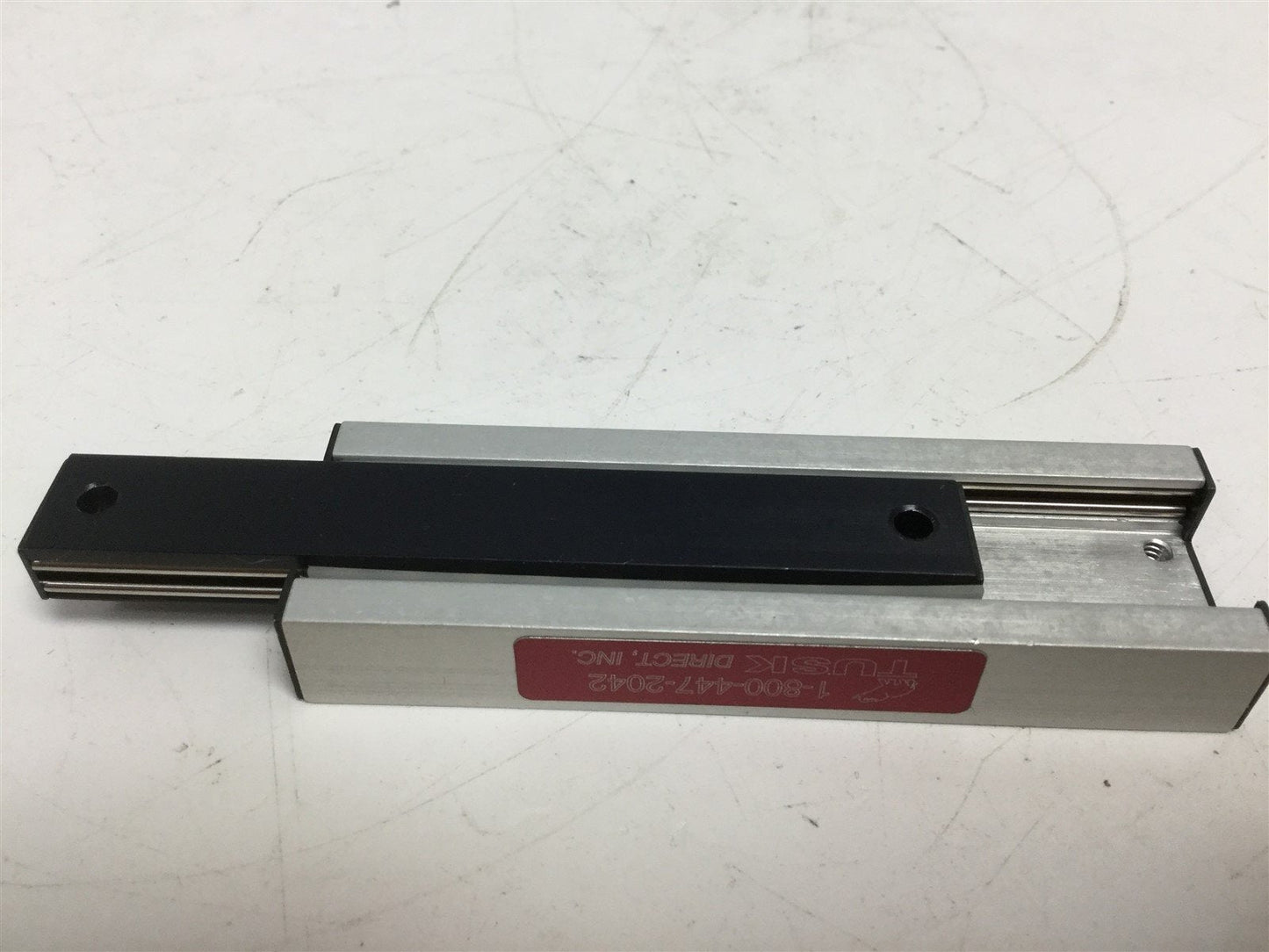 Used Tusk BX3.5-3 Linear Ball Bearing Slide Carriage 2" Travel 1" x 3.56" 12lb Rating