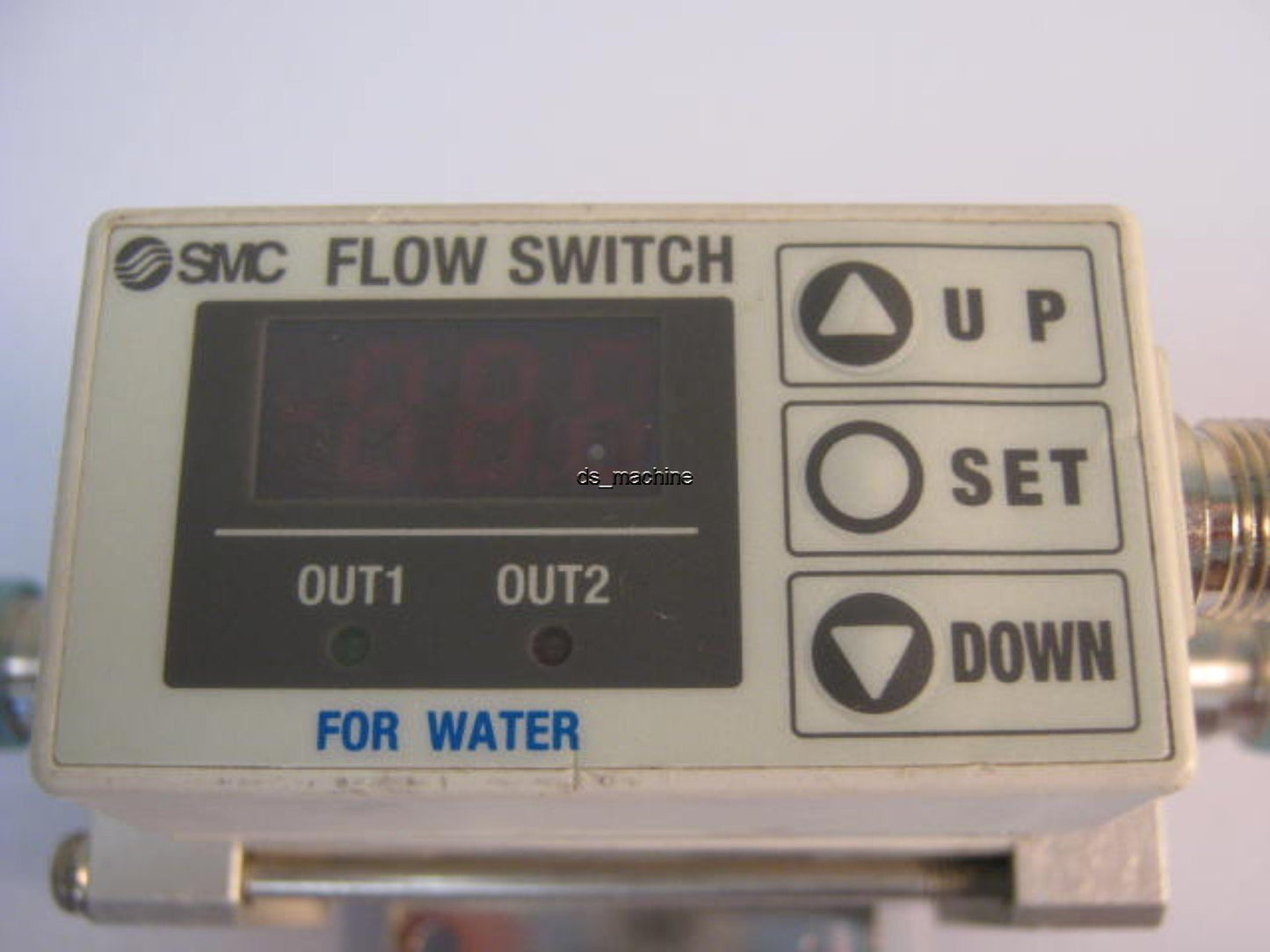 Used SMC 3/8" 2-16L/M Flow Switch For Water PFW720-03-67-Q 1/8" NPT Ports