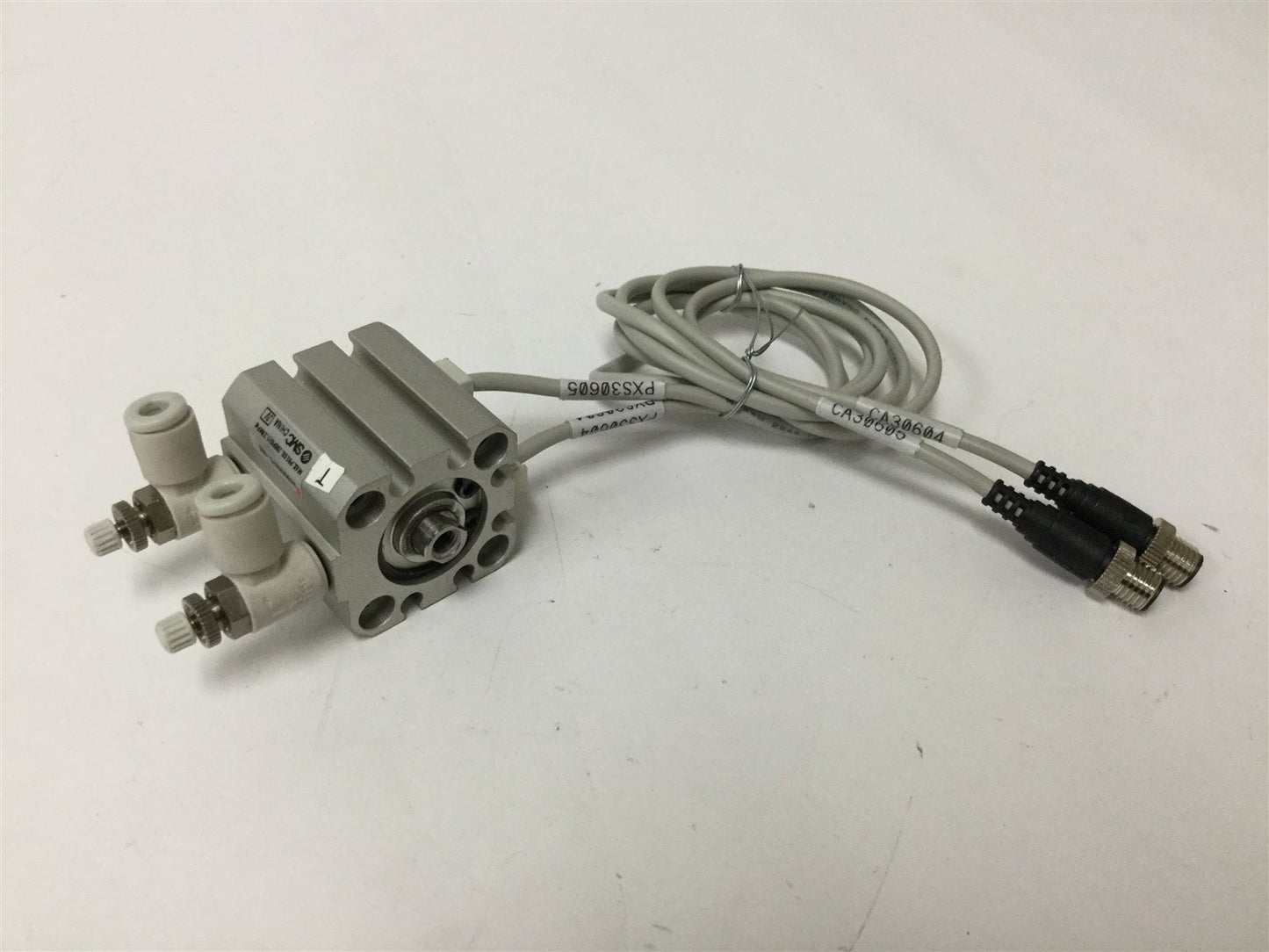 Used SMC NCDQ8B075-025 Pneumatic Cylinder, Bore: 0.75", Stroke: 0.25", 200psi Max