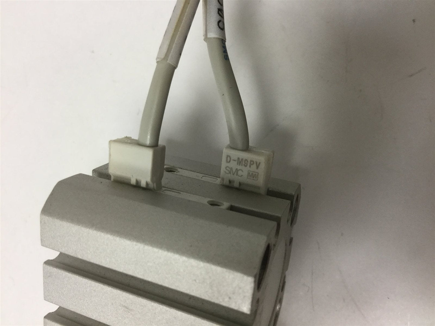 Used SMC NCDQ8B075-025 Pneumatic Cylinder, Bore: 0.75", Stroke: 0.25", 200psi Max