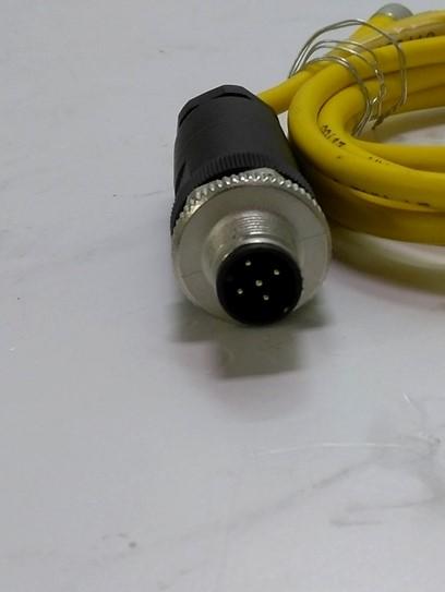 Used Lot of 2 Turck U2515-65 Cable, 4' long, 3 Conductor, M8 Female Connector