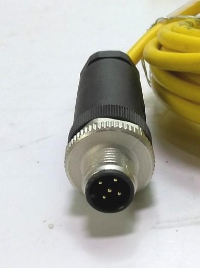Used Lot of 2 Turck U2515-65 Cable, 8' long, 3 Conductor, M8 Female Connector