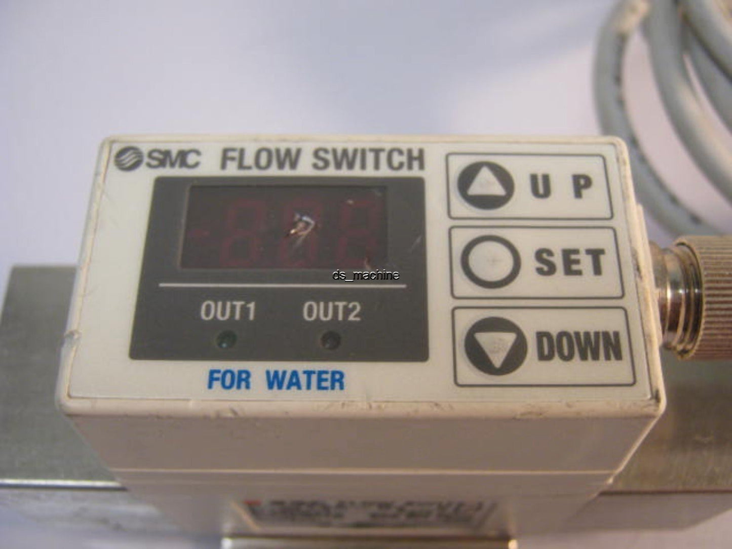 Used SMC 1/2" 2-16L/M Flow Switch For Water PFW720-04-27N