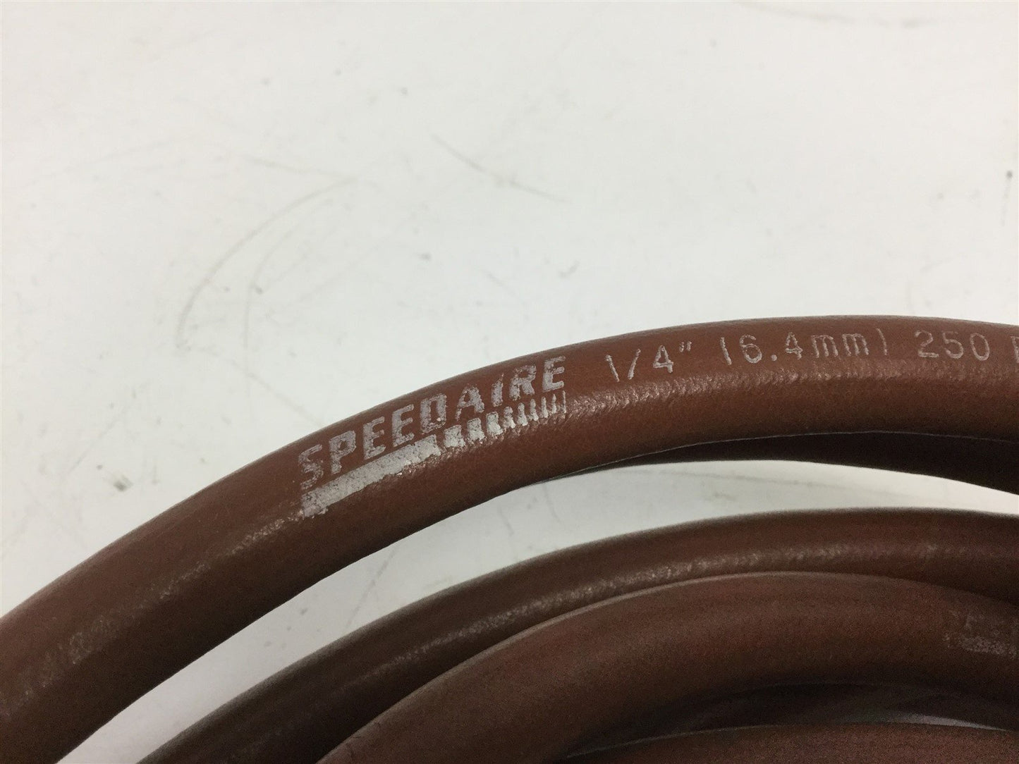 Used SpeedAir 042792C Pneumatic Hose 1/4" (6.4mm) 250psi W.P 16' W/ Quick Disconnect