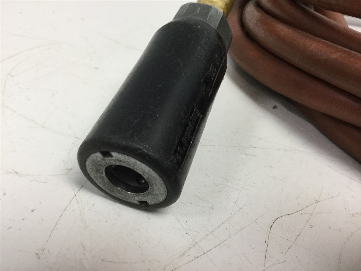 Used SpeedAir 042792C Pneumatic Hose 1/4" (6.4mm) 250psi W.P 16' W/ Quick Disconnect