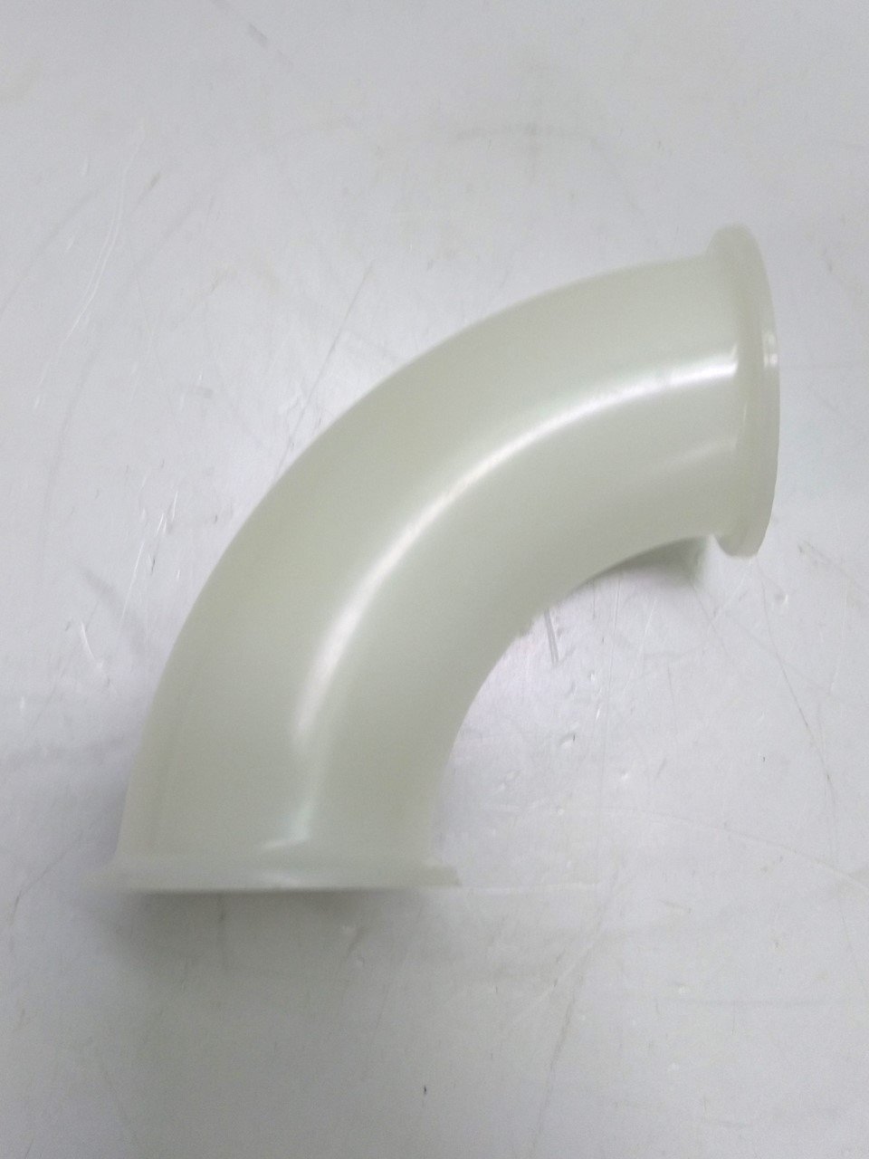 Used Tri-Clamp Sweeping 90 Degree Sanitary Elbow, 2" Diameter, 3" Radius, PolyPro