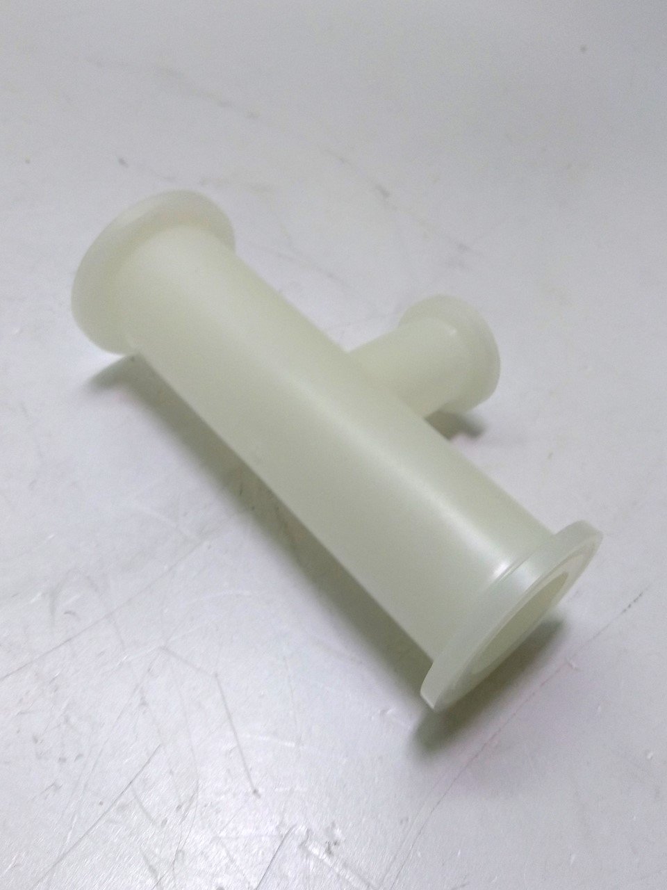 Used Tri-Clamp Tee Reducing, MAXI x MAXI x MINI, Sanitary, Polypropylene, 150psi