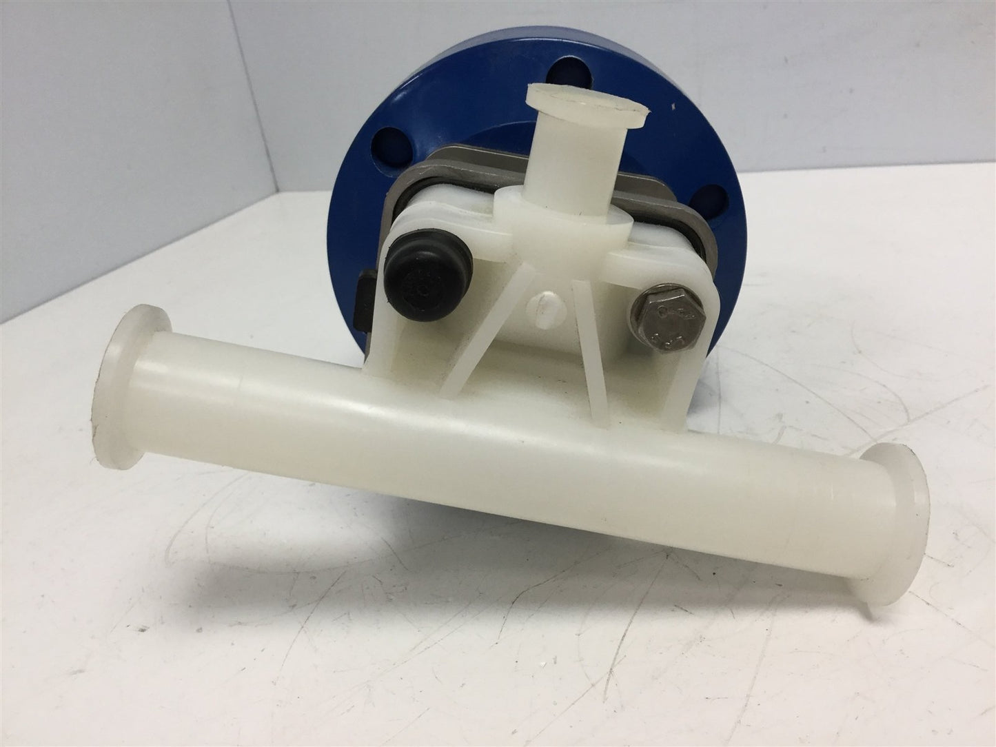 Used Sanitech TZD100-075SC Pneumatic Diaphragm Valve Branch-Tee Run Maxi, Branch Mini
