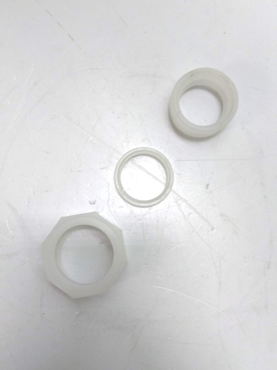Used Lot of 2 Saint-Gobain CL100TU True Union Tri-Clamp, 1" MAXI to 1" MAXI, Kynar