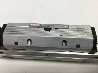 Used Parker Origa Linear Bearing Rail W/ 2 Carriages (GDL-FD 12S & RK-FD12S) 700mm