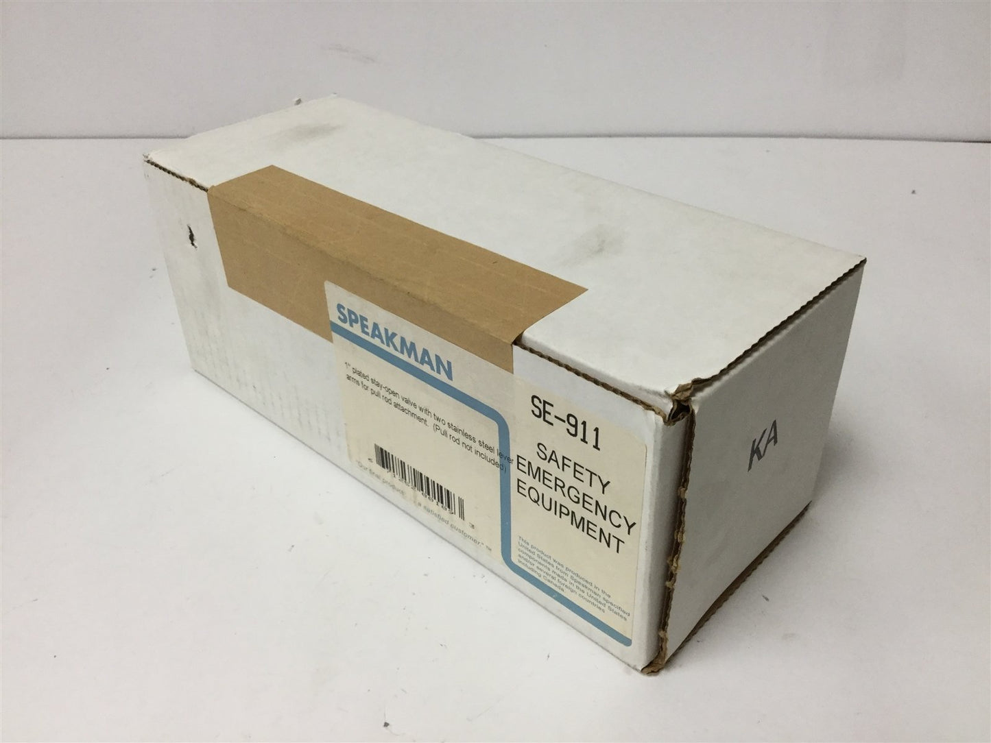 New Speakman SE-911 Stay-Open Ball Valve for Emergency Shower, Size: 1"