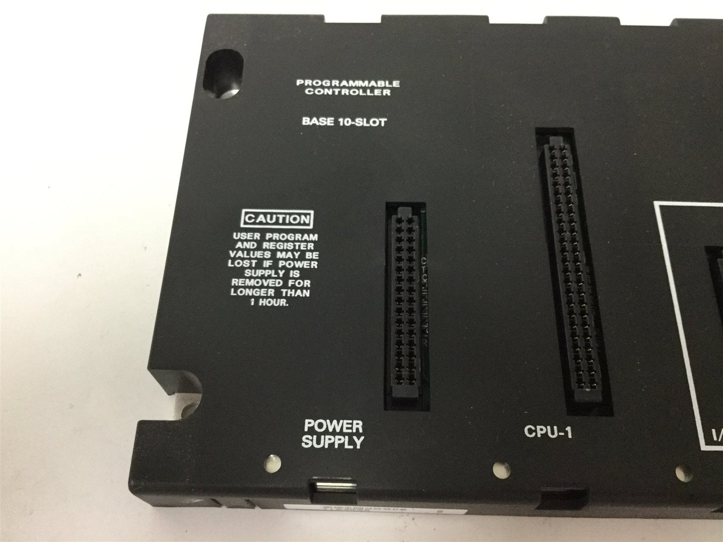 Used GE Fanuc IC693CHS391K 10-Slot Expansion Base, EMI Enhanced, 9-Slots for Non-CPU