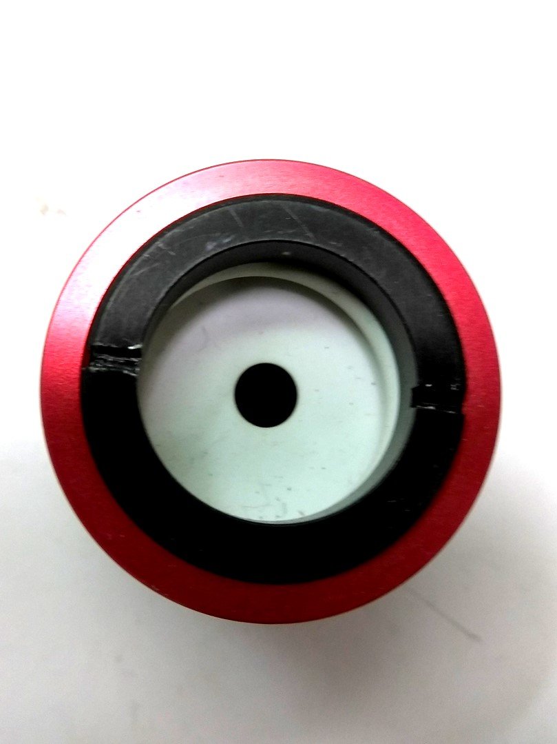 Used GSI Lumonics Laser Front Aperture, No Lens, Red, 5.4mm Opening, JK 700, JK 702