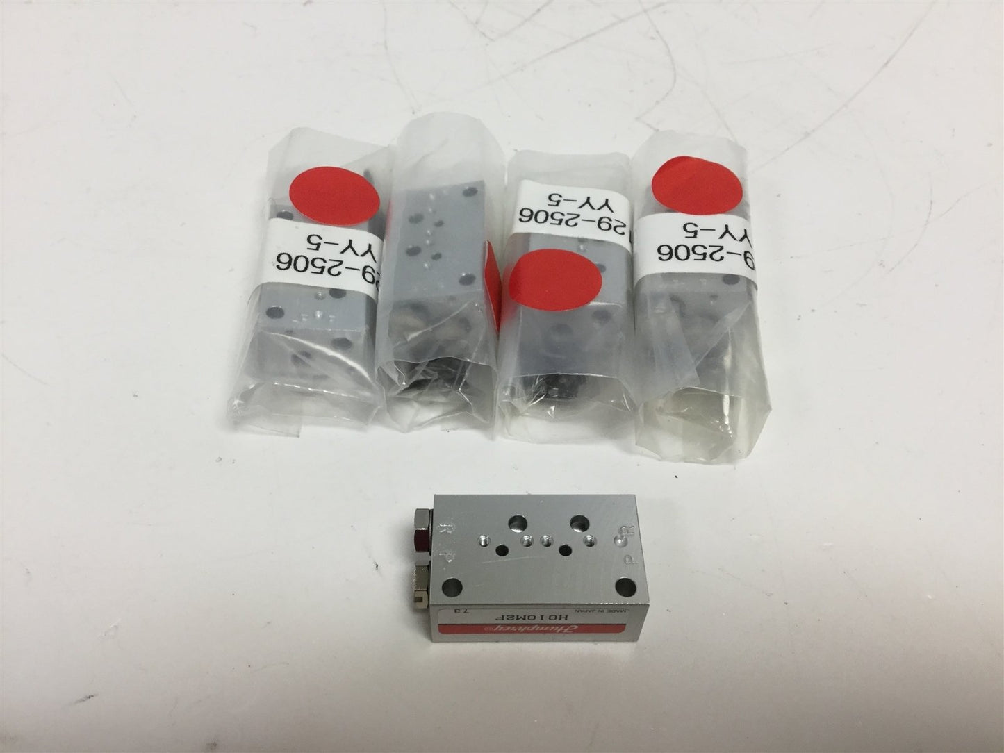 New Lot of 5 New Humphrey H010M2F Valve Manifolds, 2 x Valve Mounts Per Block