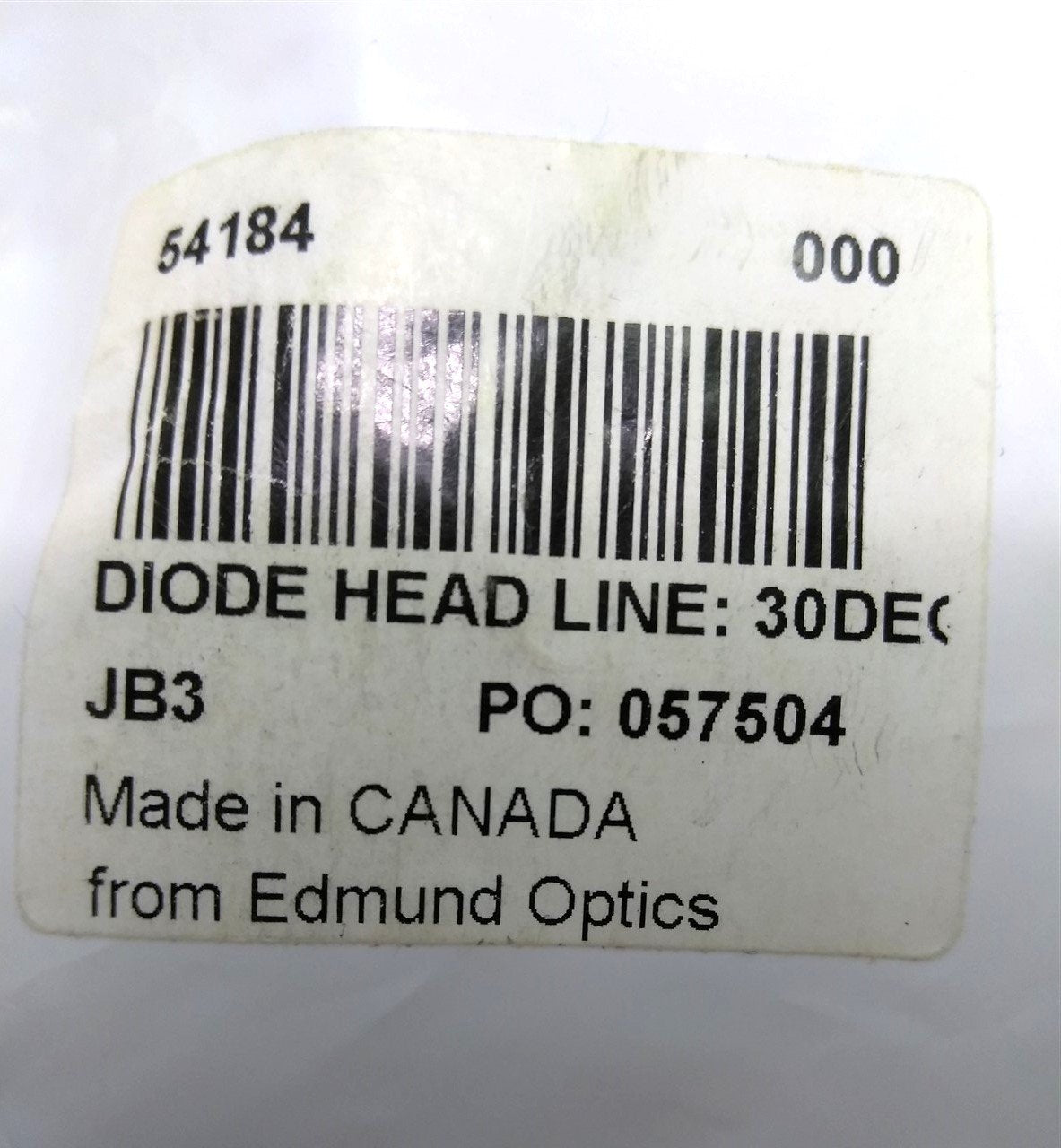 New Edmund 54-184 Diode Projection Head Line, 30 Degree Fan, Beam Shaper